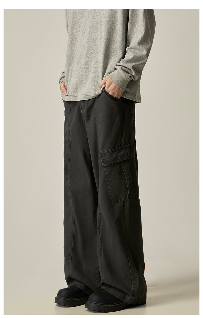 Black Wide Leg Cargo Pants