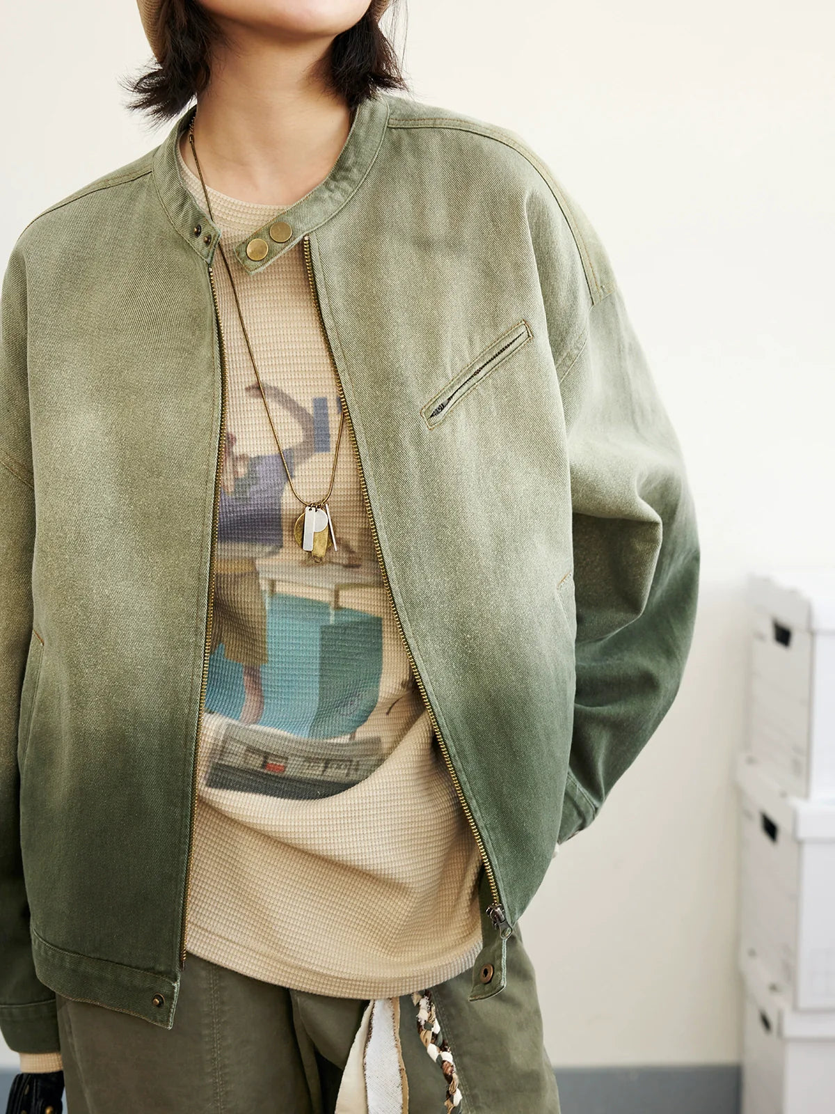 Octopusme Gradient Denim Jacket
