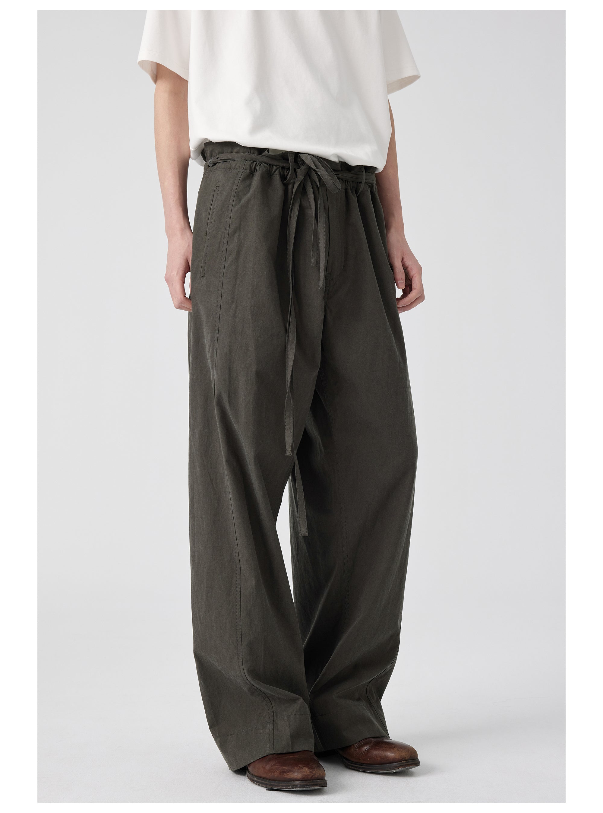 Six-Pocket Pleated Kendo Pants
