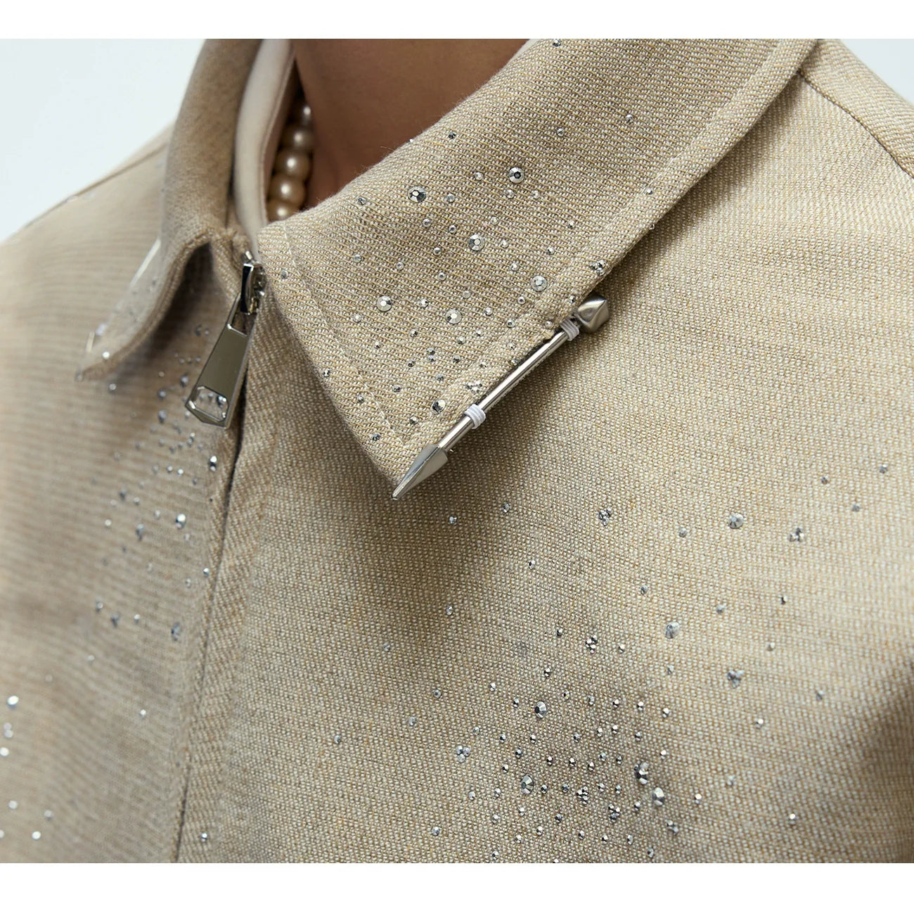 글리터 집업 자켓 & 팬츠 세트