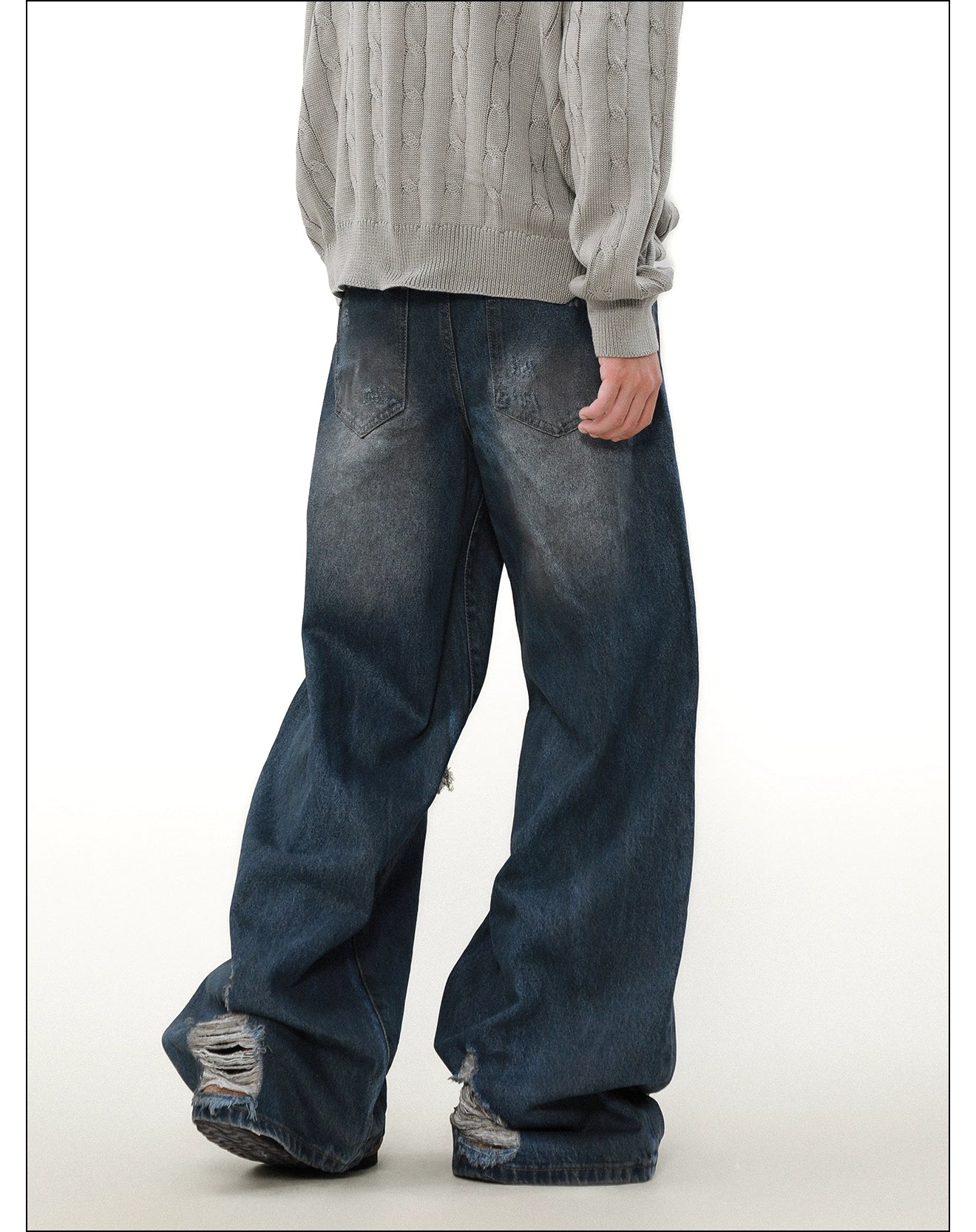 Warzone Patchwork Destroyed Jeans