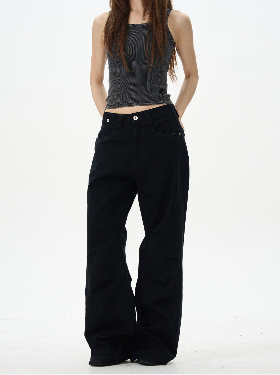 Dark Wash Wide Leg Jeans