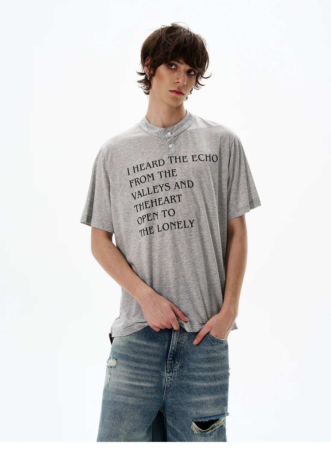 Echo Valley Quote Henley Shirt