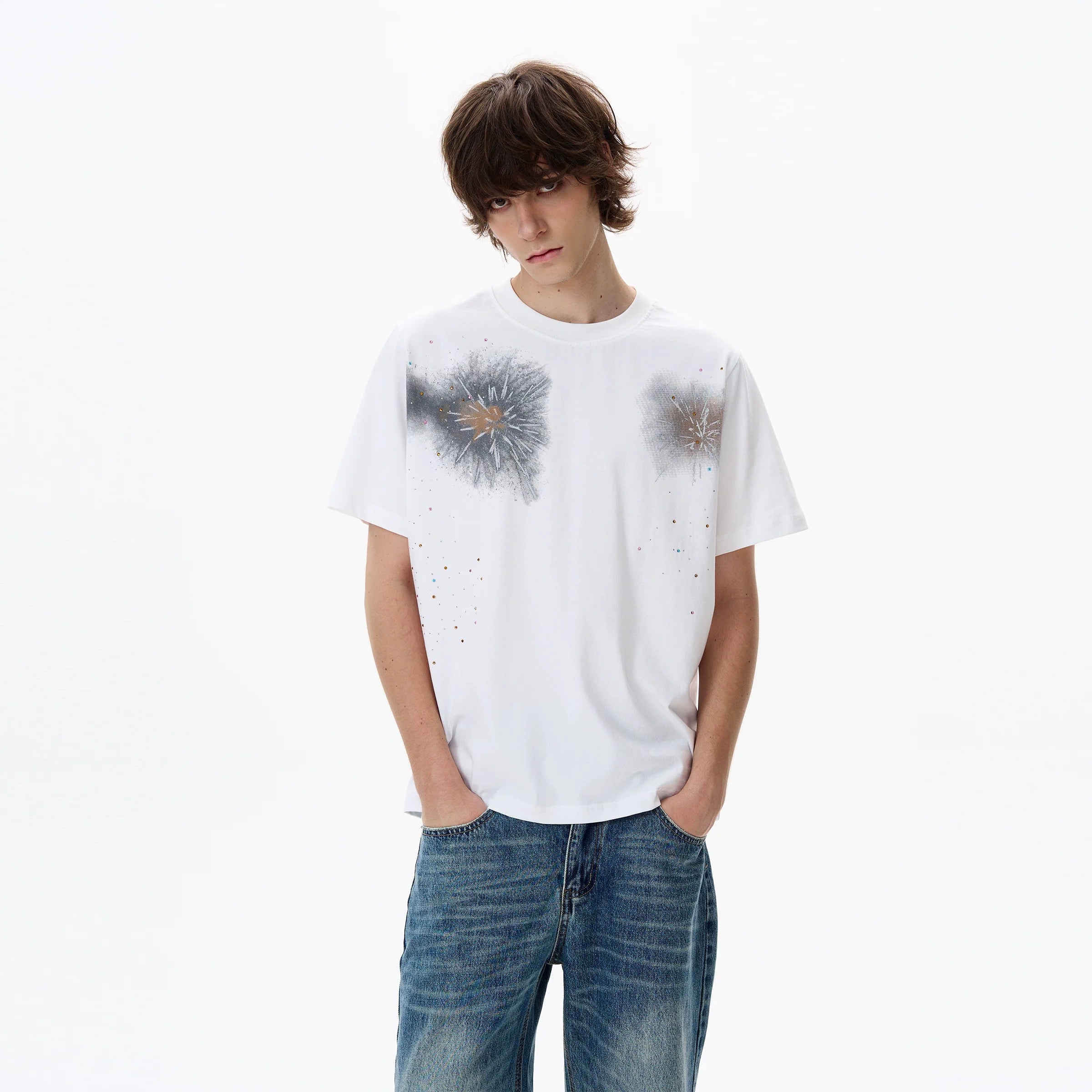 Fireworks Print T-Shirt