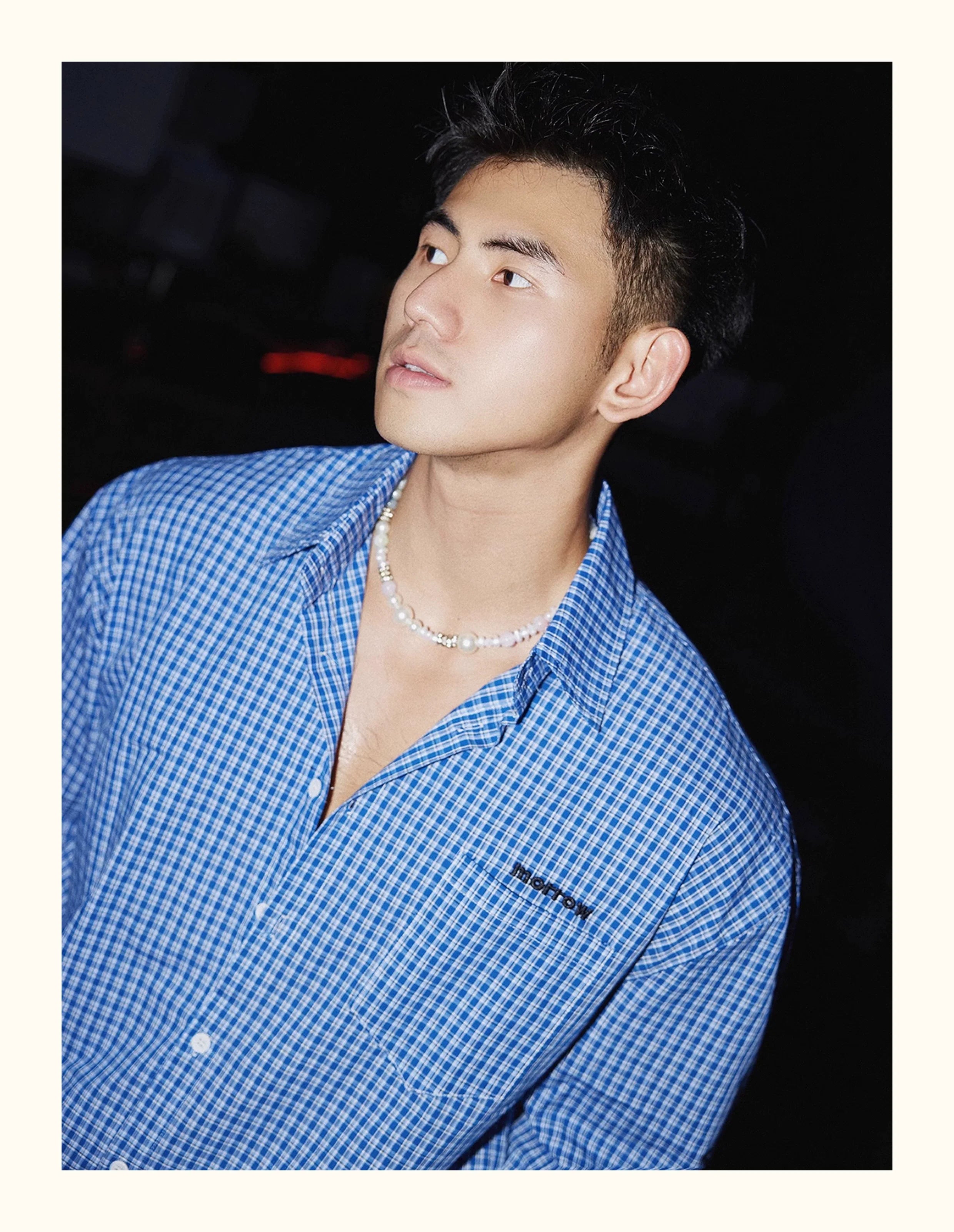 Vintage Blue Fine Check Shirt