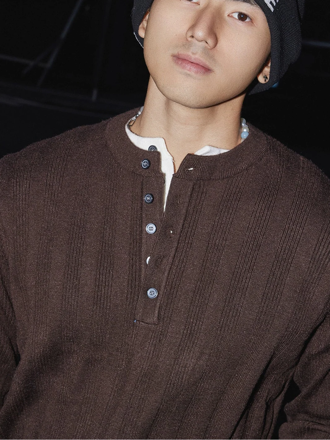 Urban Chestnut Henley Sweater