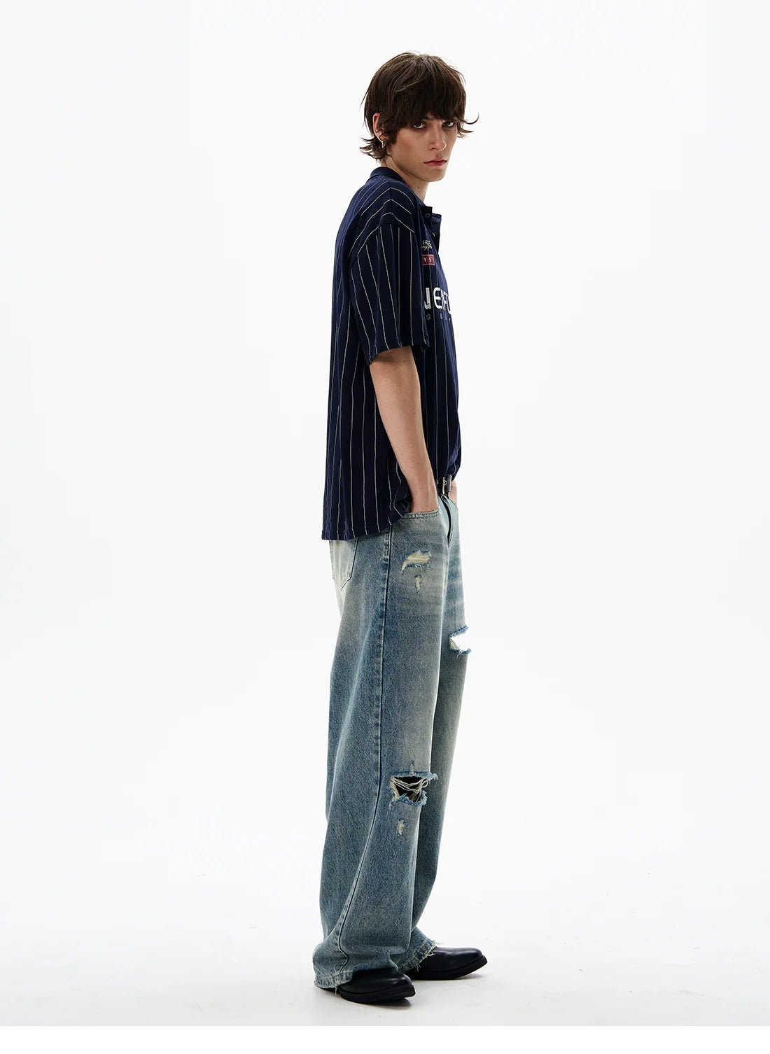 Pinstripe Varsity Energy Polo Shirt