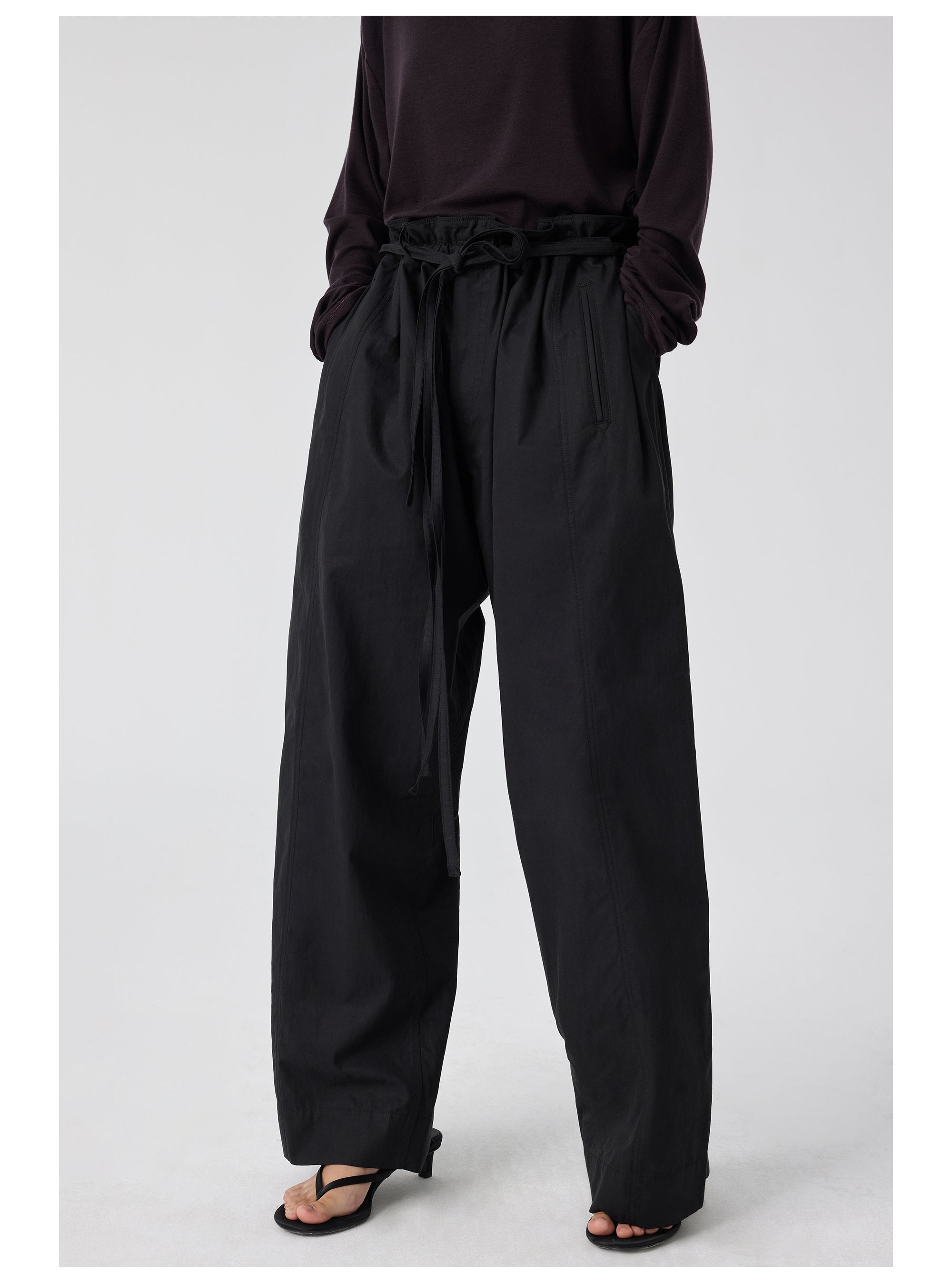 Six-Pocket Pleated Kendo Pants