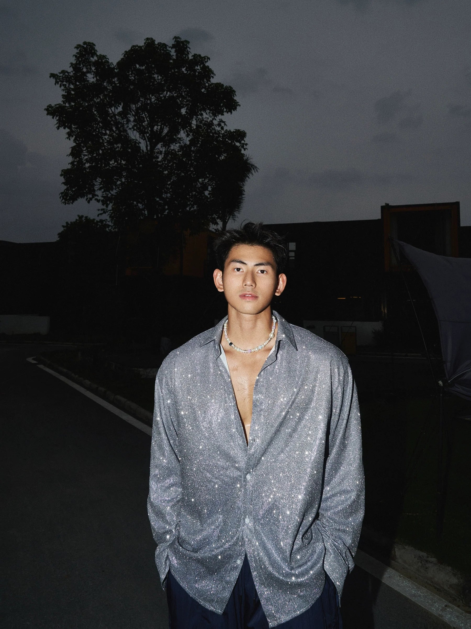 Soft Glow Polka Dot Shirt