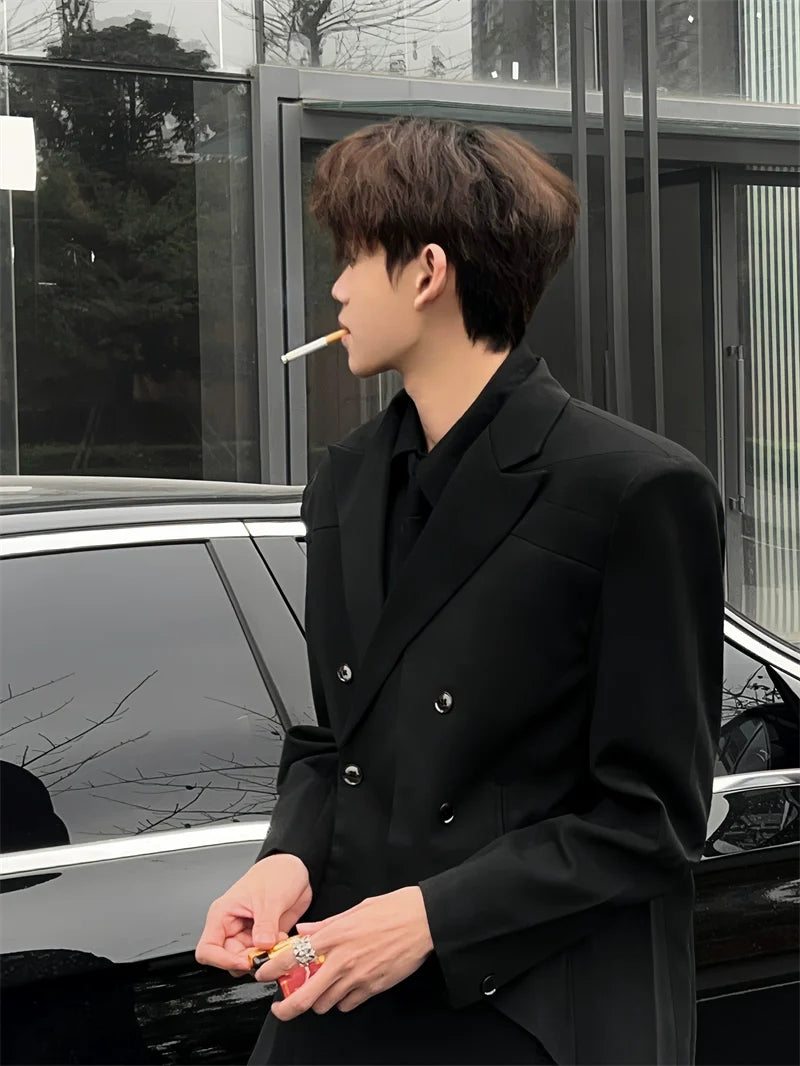 오버사이즈 더블 브레스트 수트