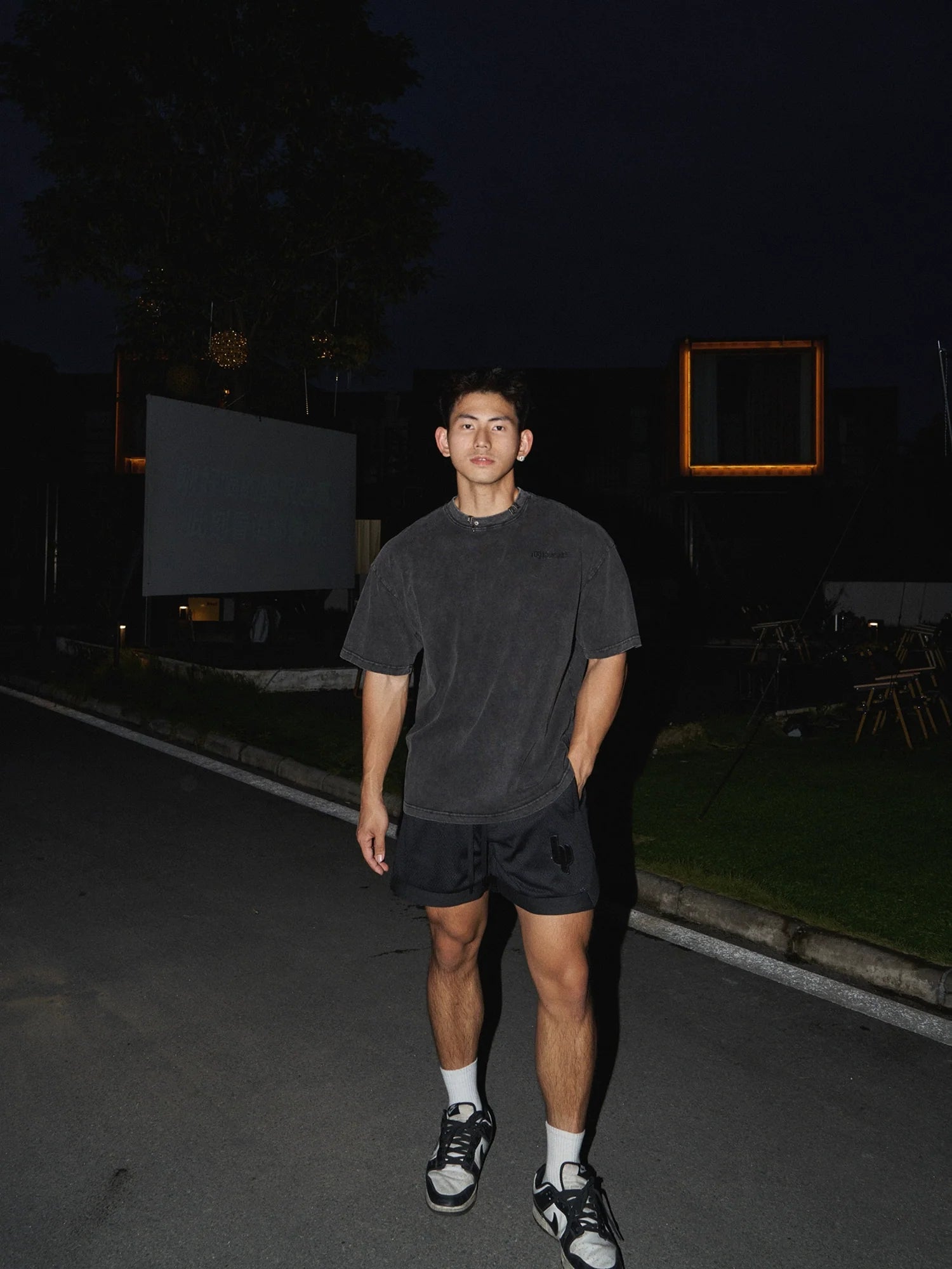 Washed Black Cotton T-Shirt