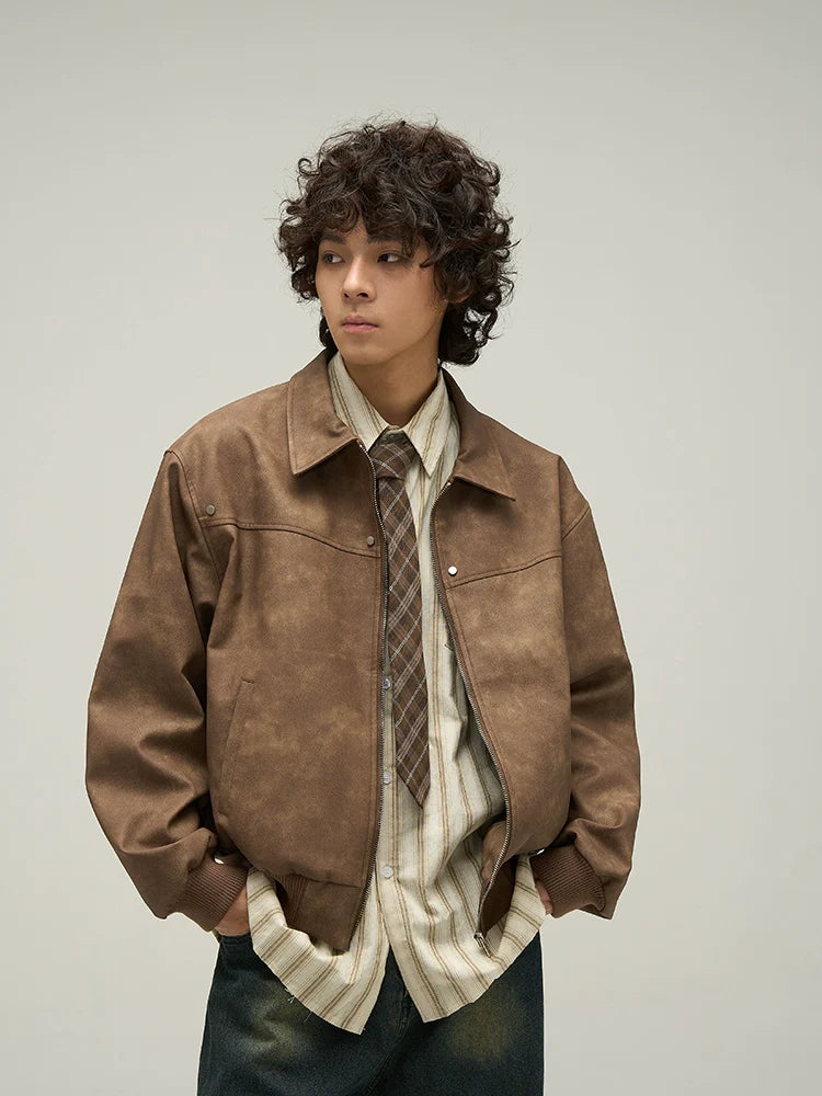 Vintage Faux Leather Jacket
