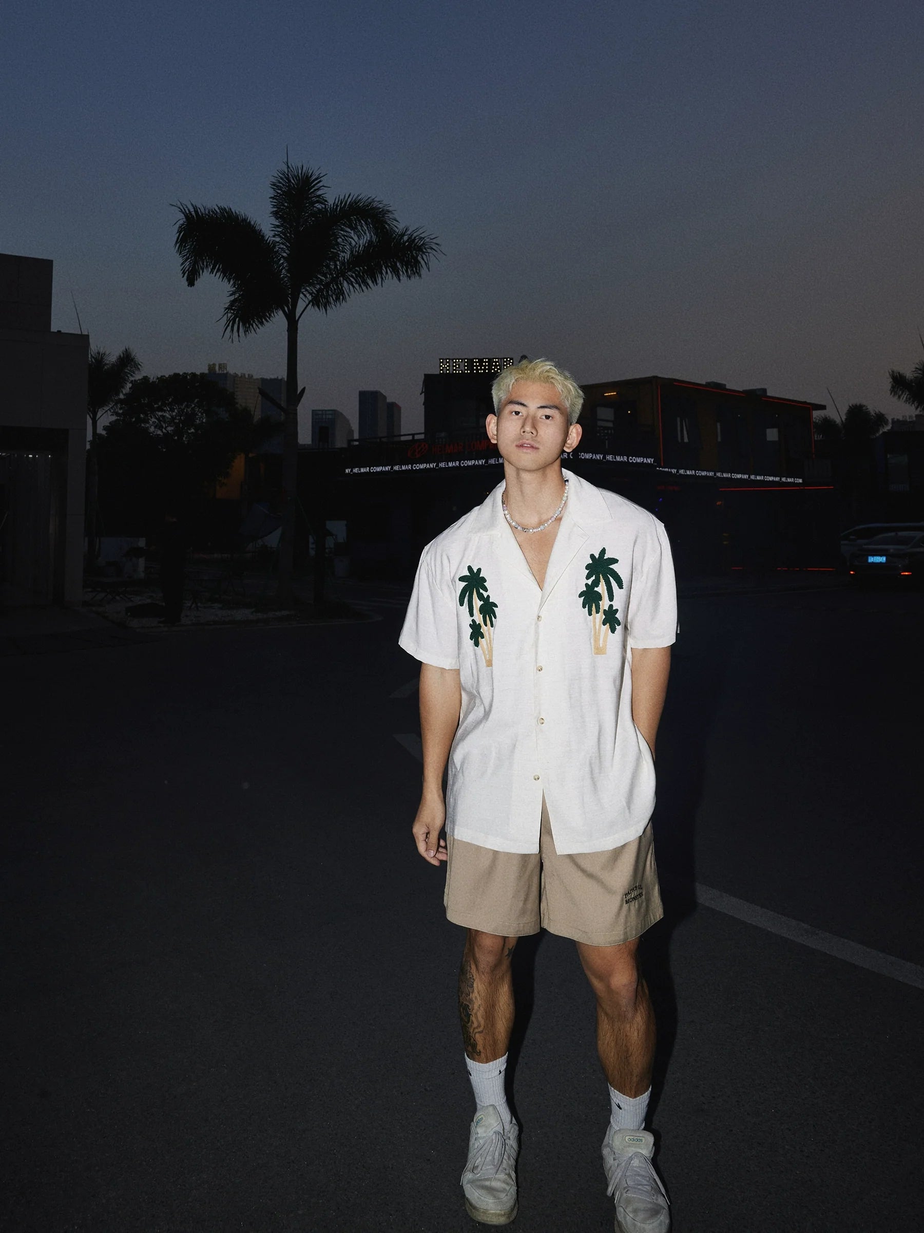 Palm Tree Embroidered Shirt