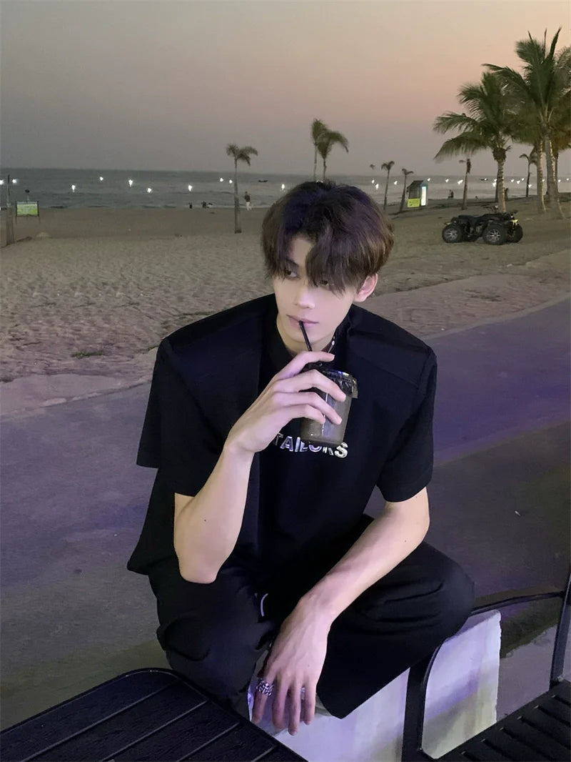 오버사이즈 로고 티셔츠