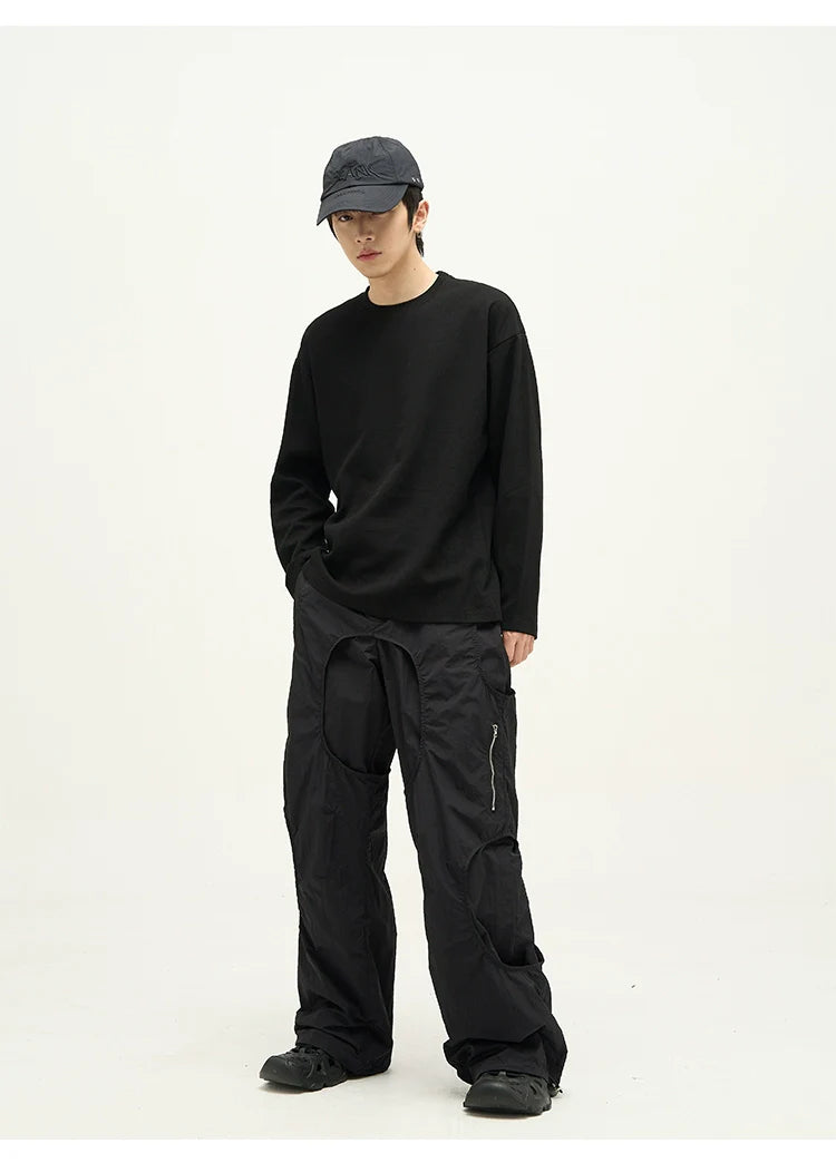 Long-Sleeve Crew Neck T-Shirt