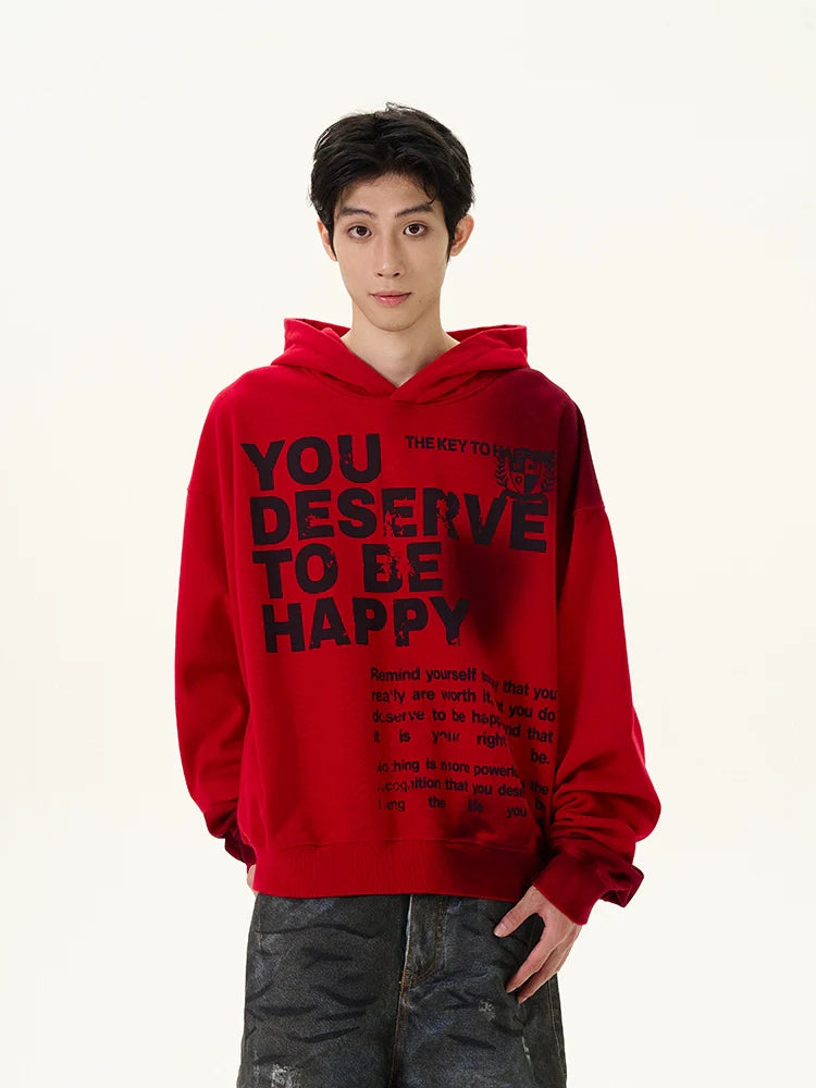 Red Graphic Hoodie
