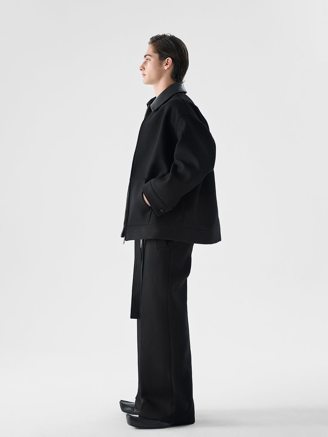 Midnight Edge Faux PU Leather Jacket