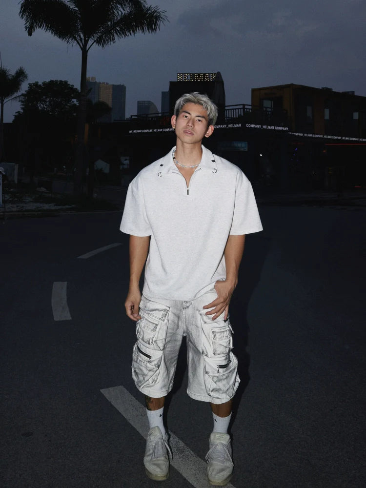 Oversized Quarter Zip Shirt