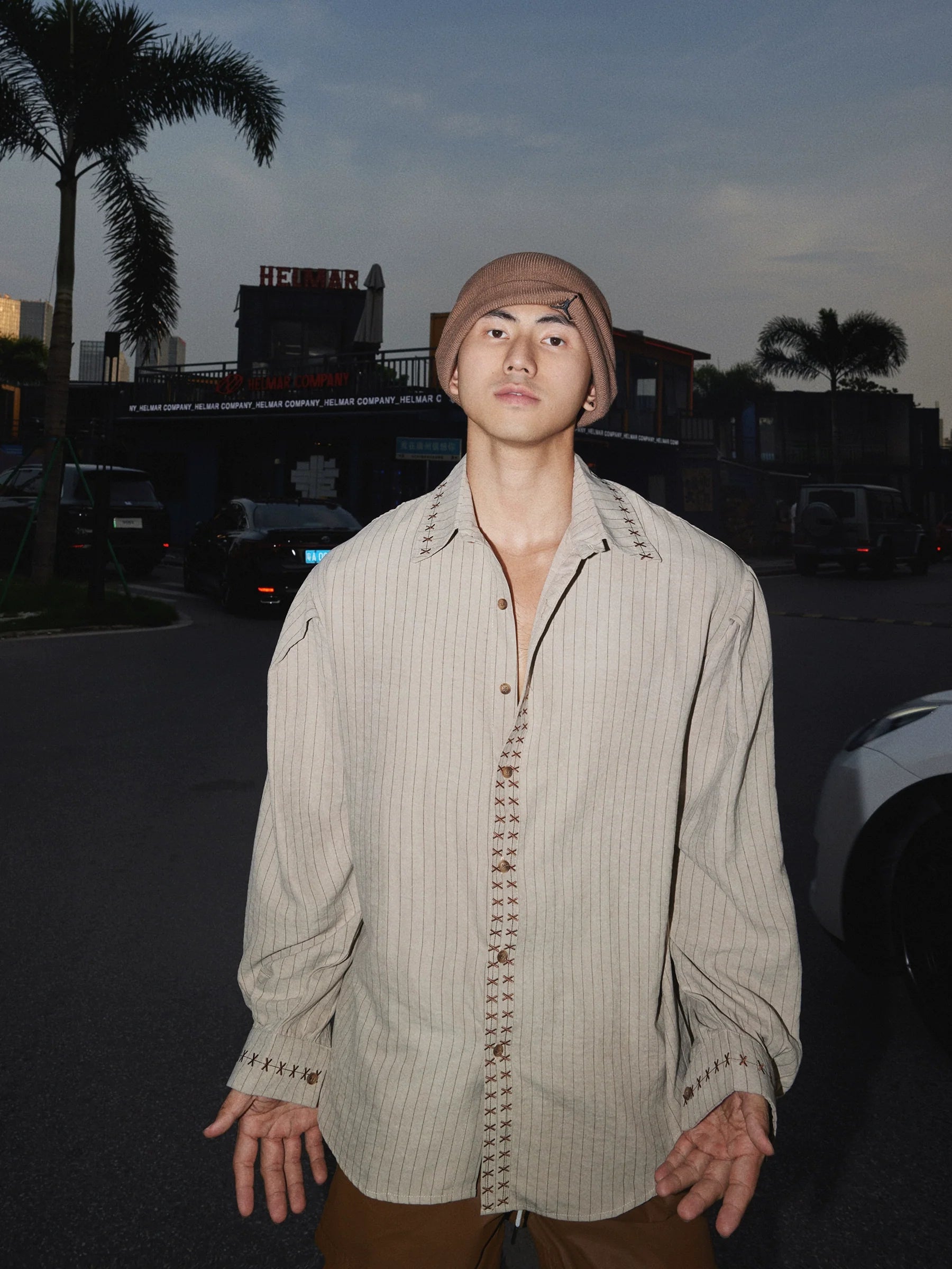 Ribbed Stitch Detail Shirt