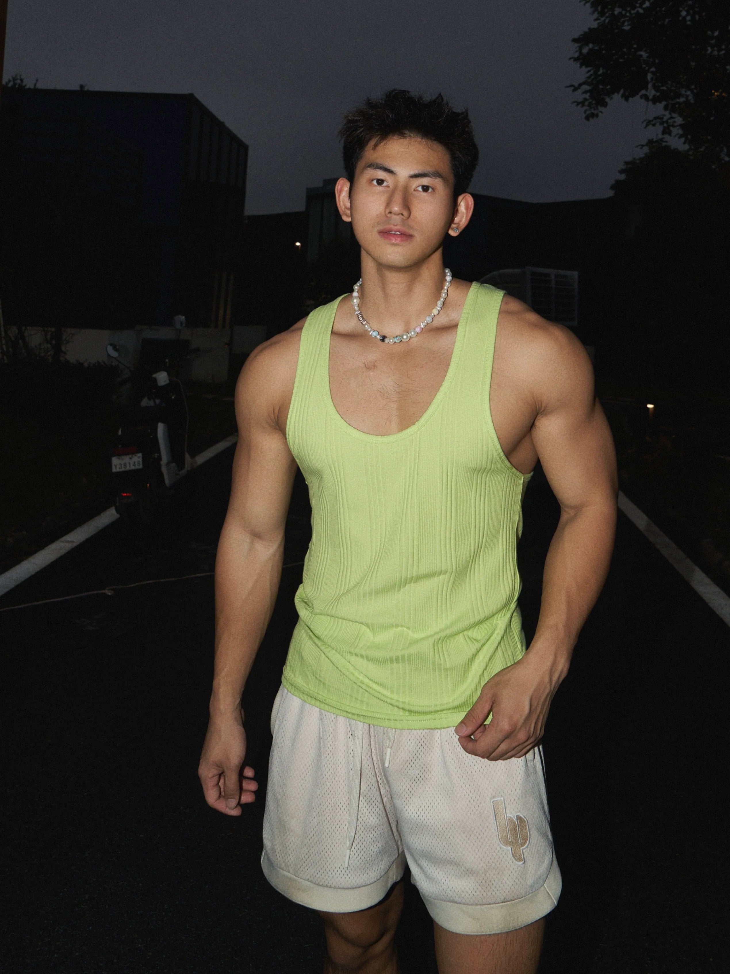 Ribbed Tank Athletic Muscle Top