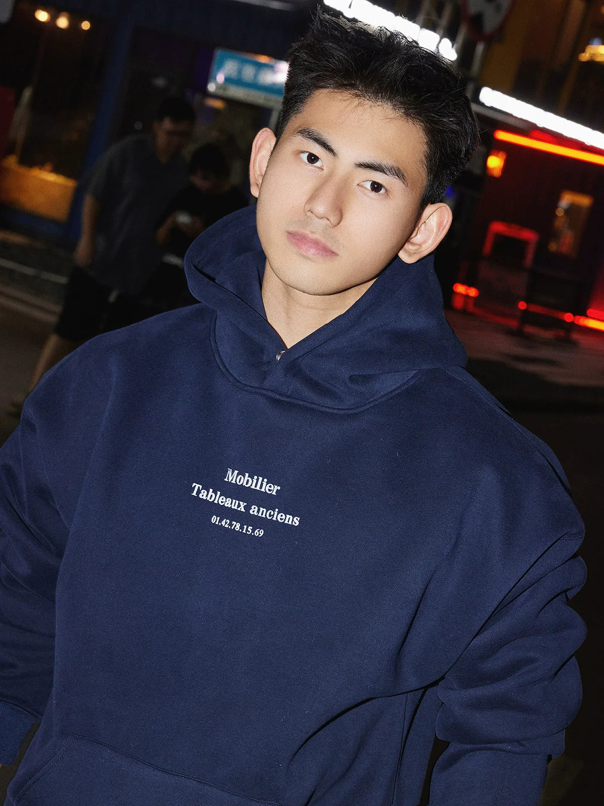 Simple Text Beige Hoodie Sweatshirt