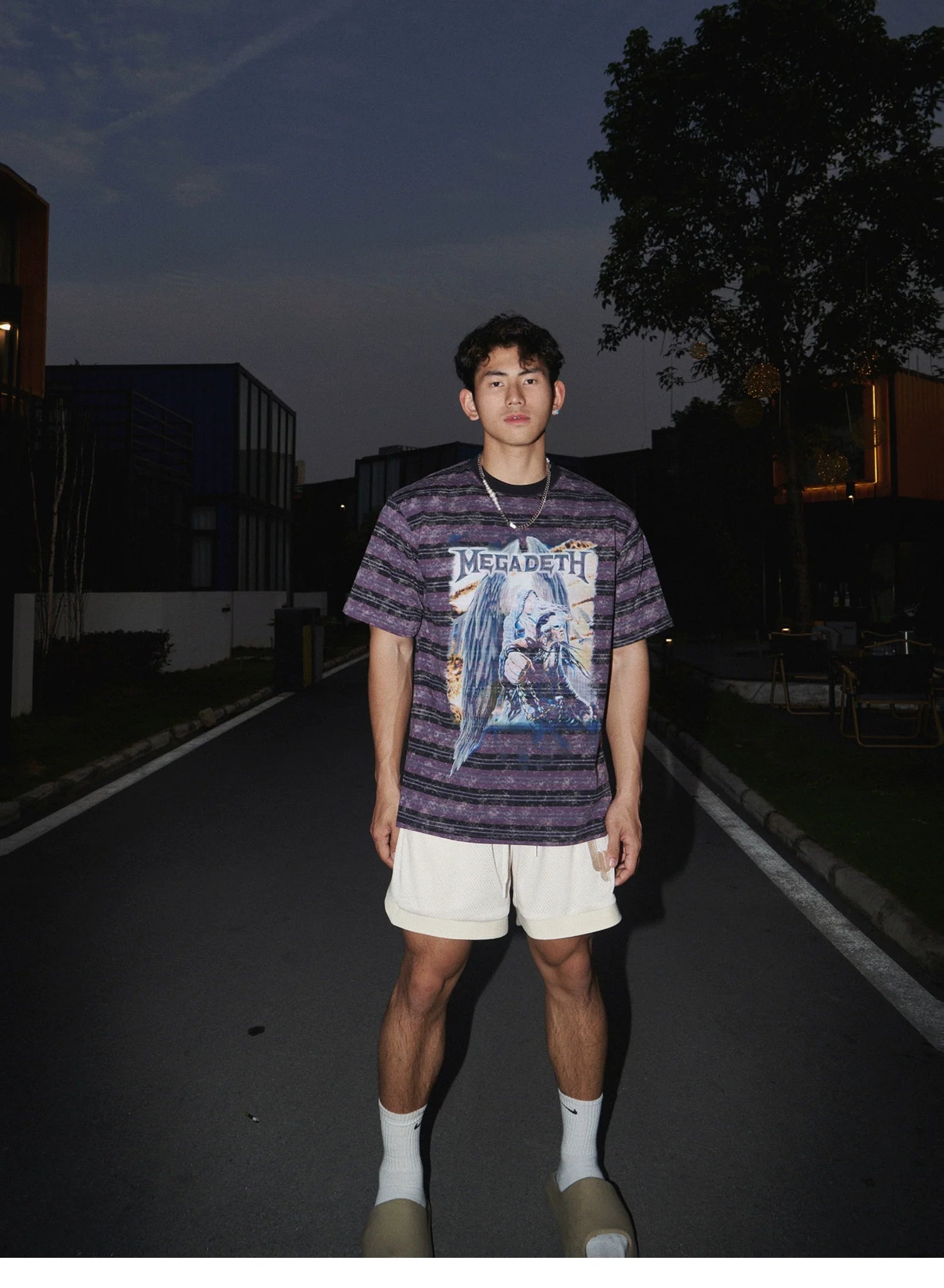 Mesh Embroidered Shorts