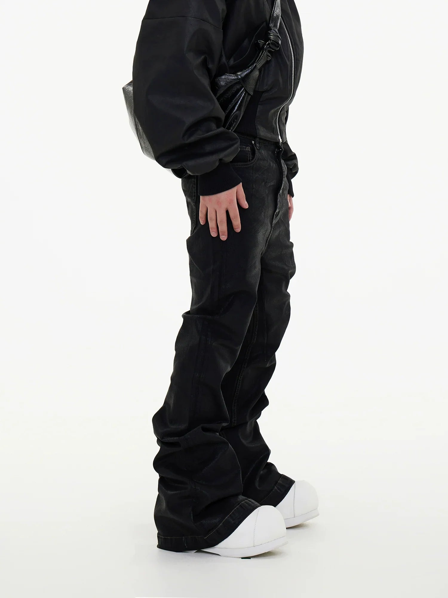 Shadow Wash Black Stacked Jeans