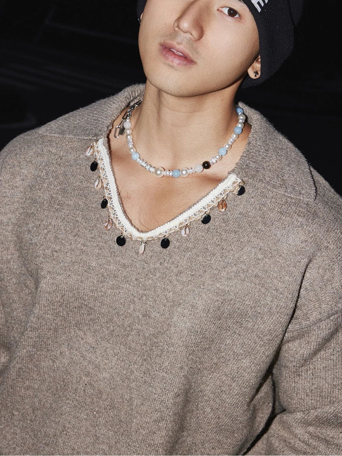 Twilight Sandstone Deep V Sweater