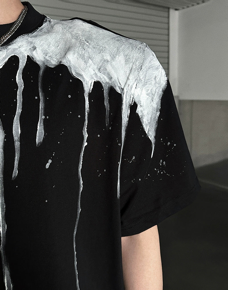 Drip Print Oversized T-Shirt