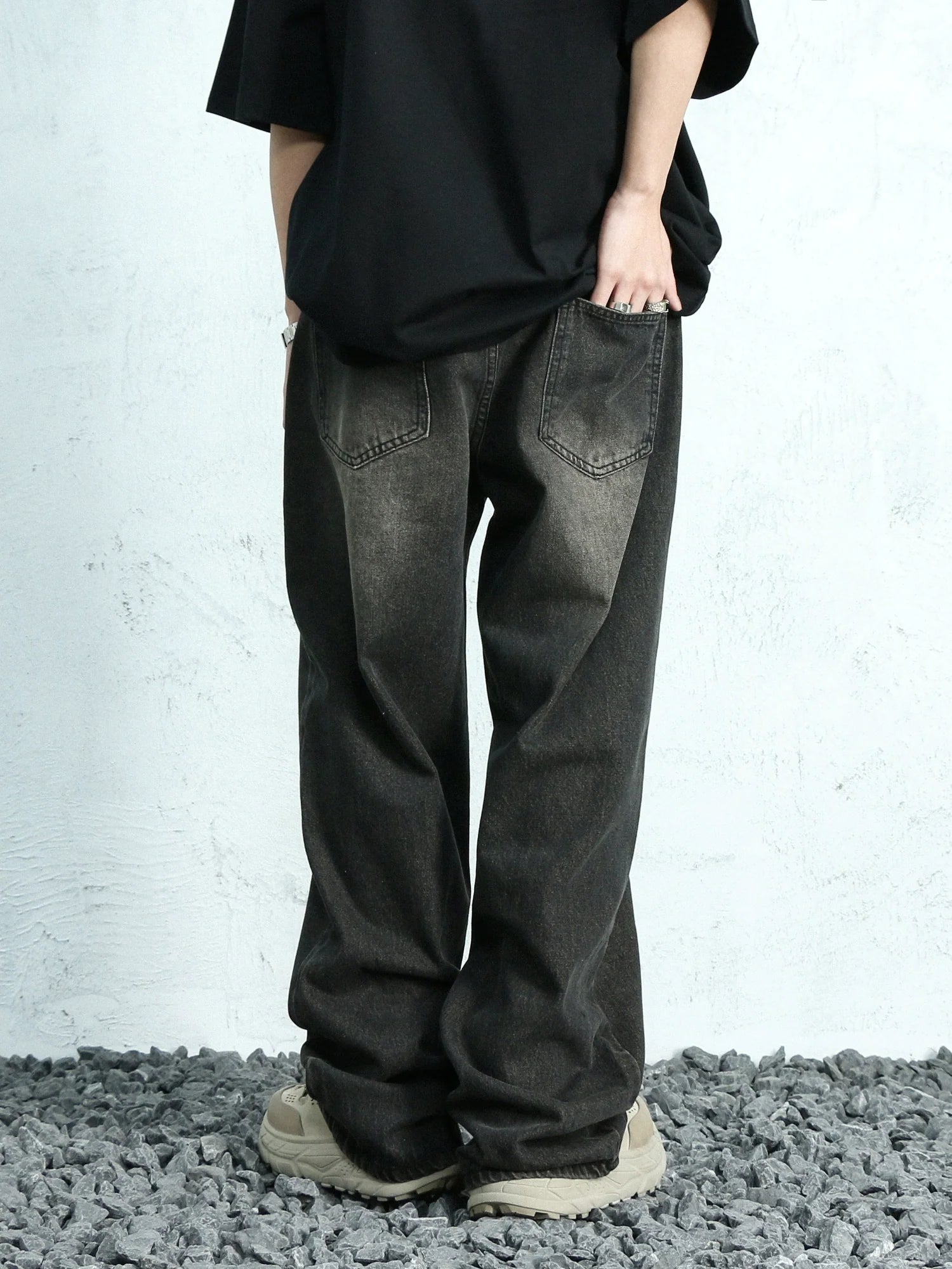 Ash Fade Wide Leg Jeans