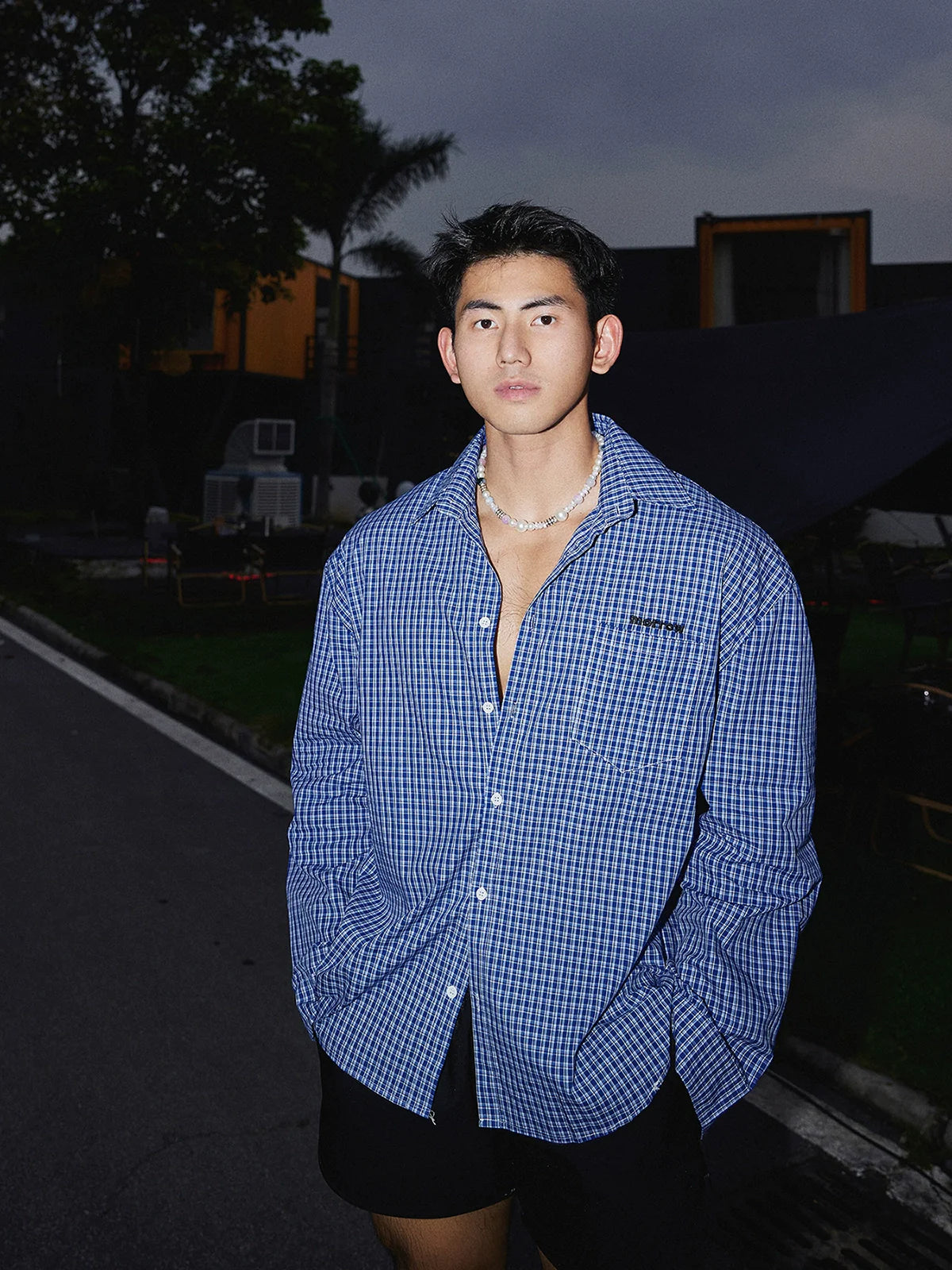Vintage Blue Fine Check Shirt