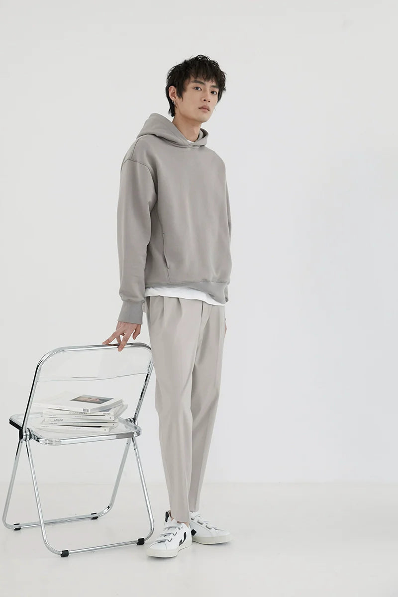 더블 플리츠 컴포트 드레스 팬츠