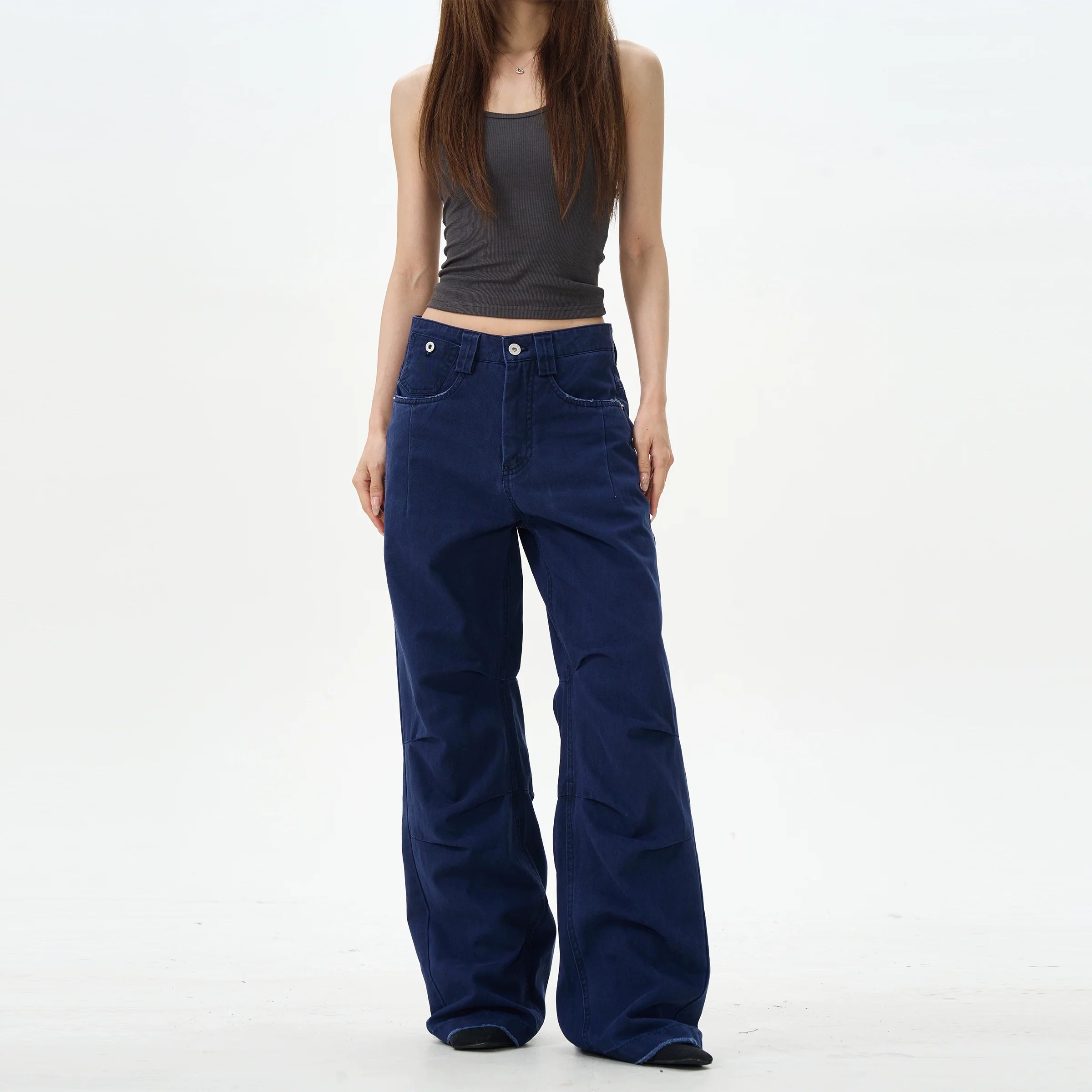 Dark Wash Wide Leg Jeans