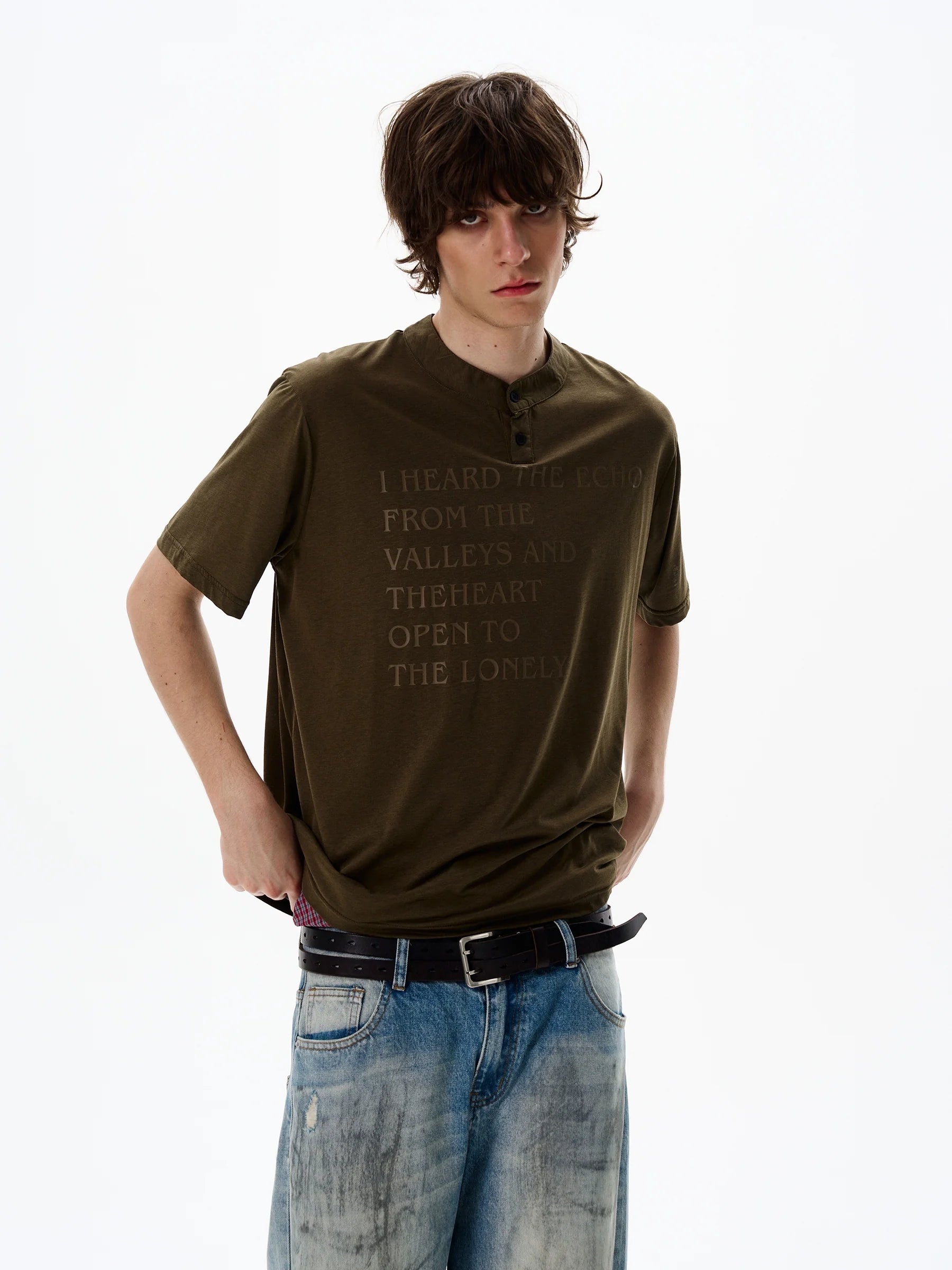 Echo Valley Quote Henley Shirt