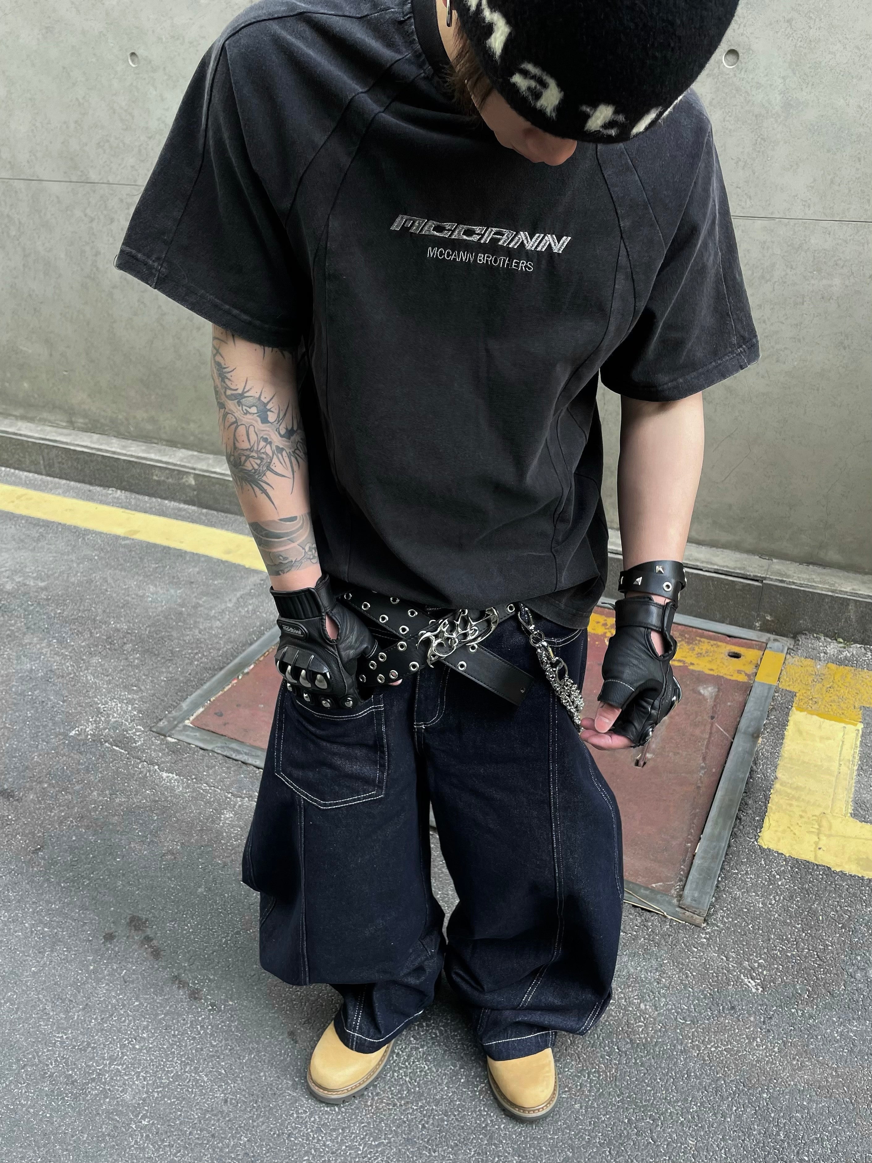 레터 디자인 미드나잇 레블 모토 티셔츠