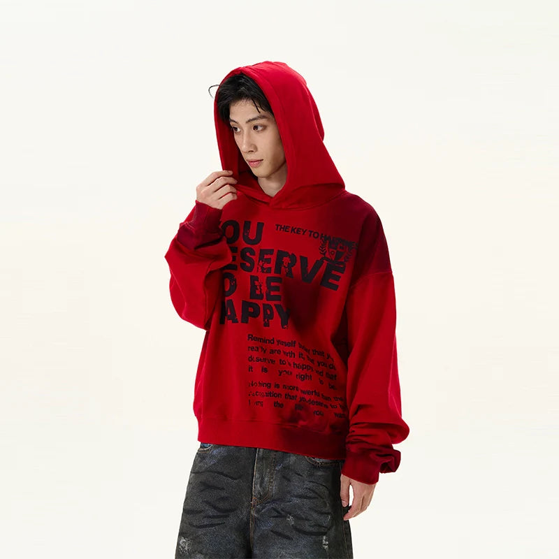 Red Graphic Hoodie