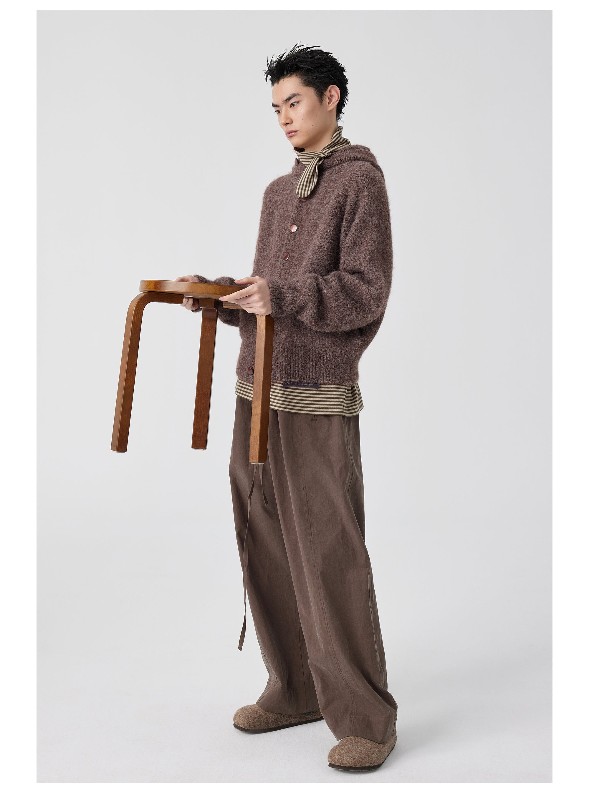 Six-Pocket Pleated Kendo Pants