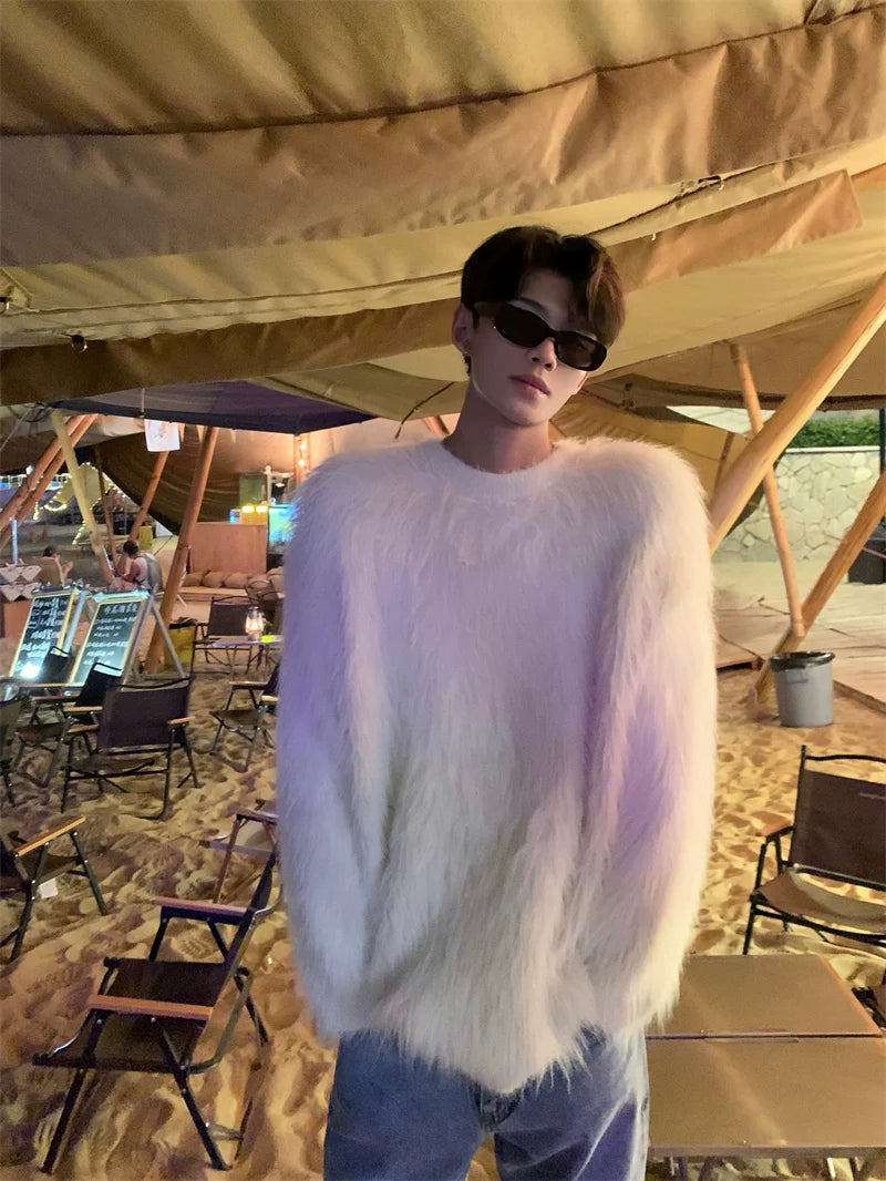 인조 모피 코트