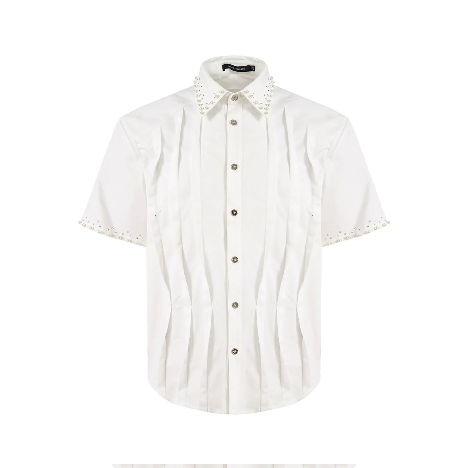 Pearl Studded Origami Shirt
