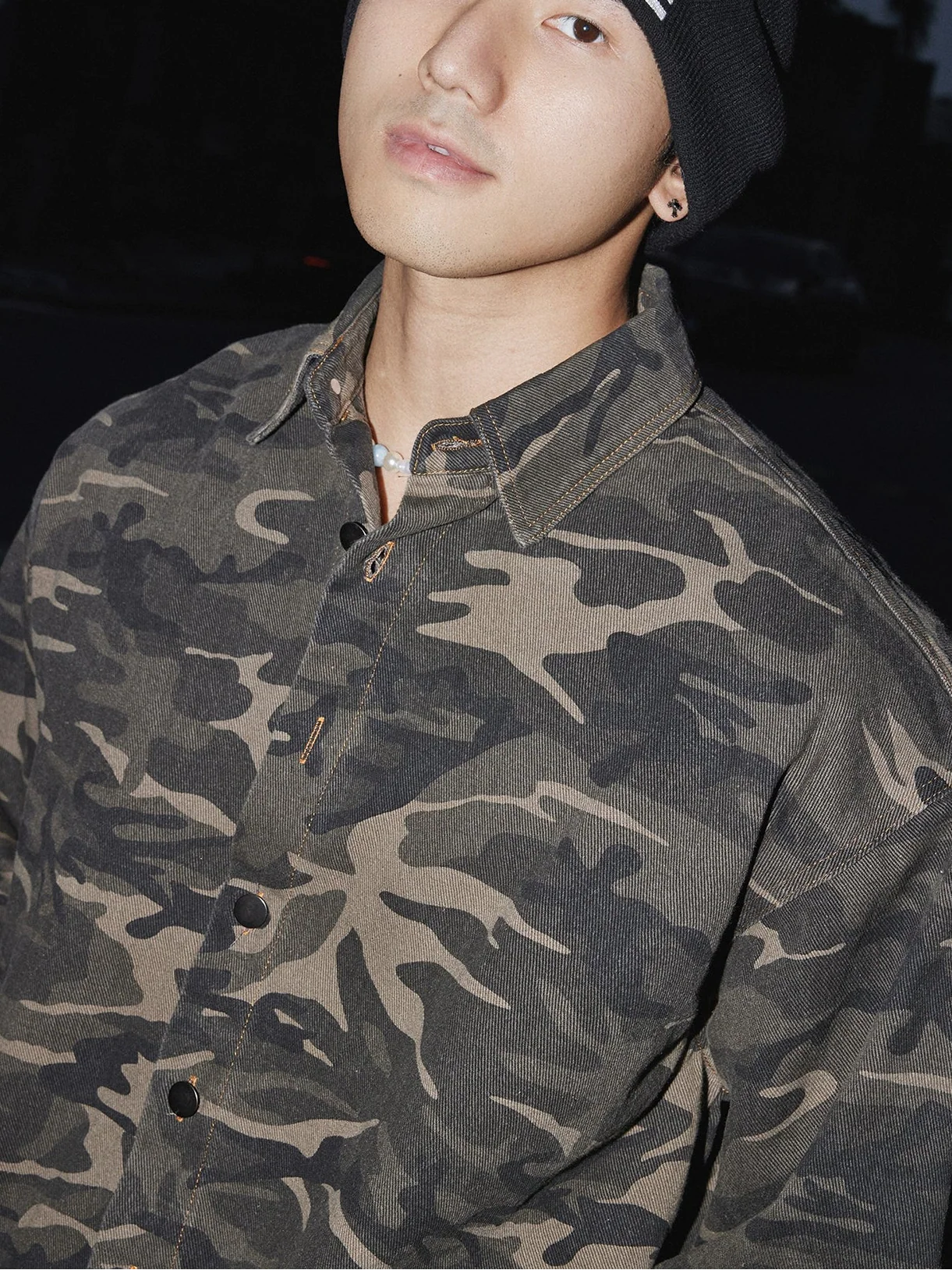 Night Ops Camo Button-Up Shirt
