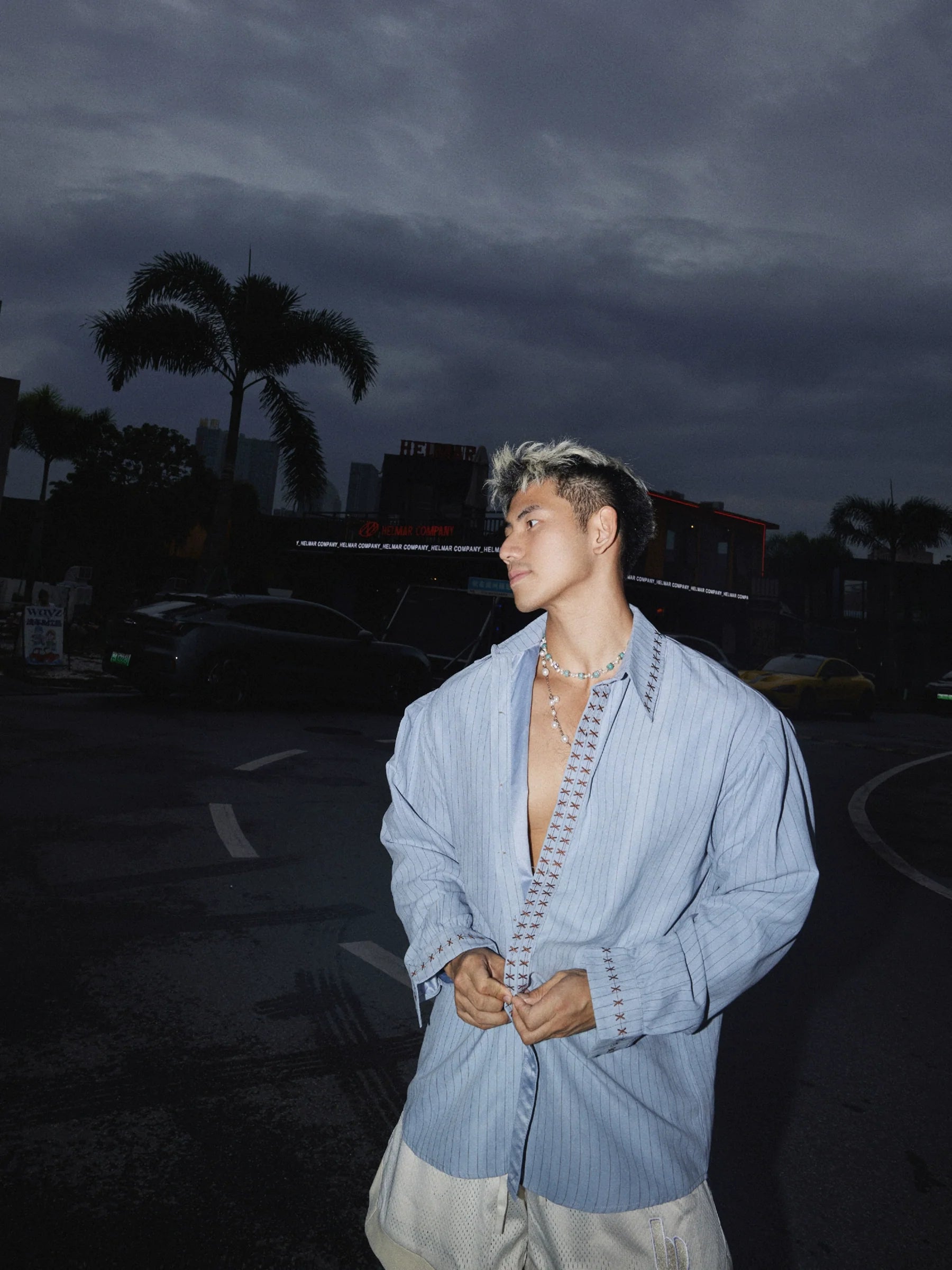 Ribbed Stitch Detail Shirt