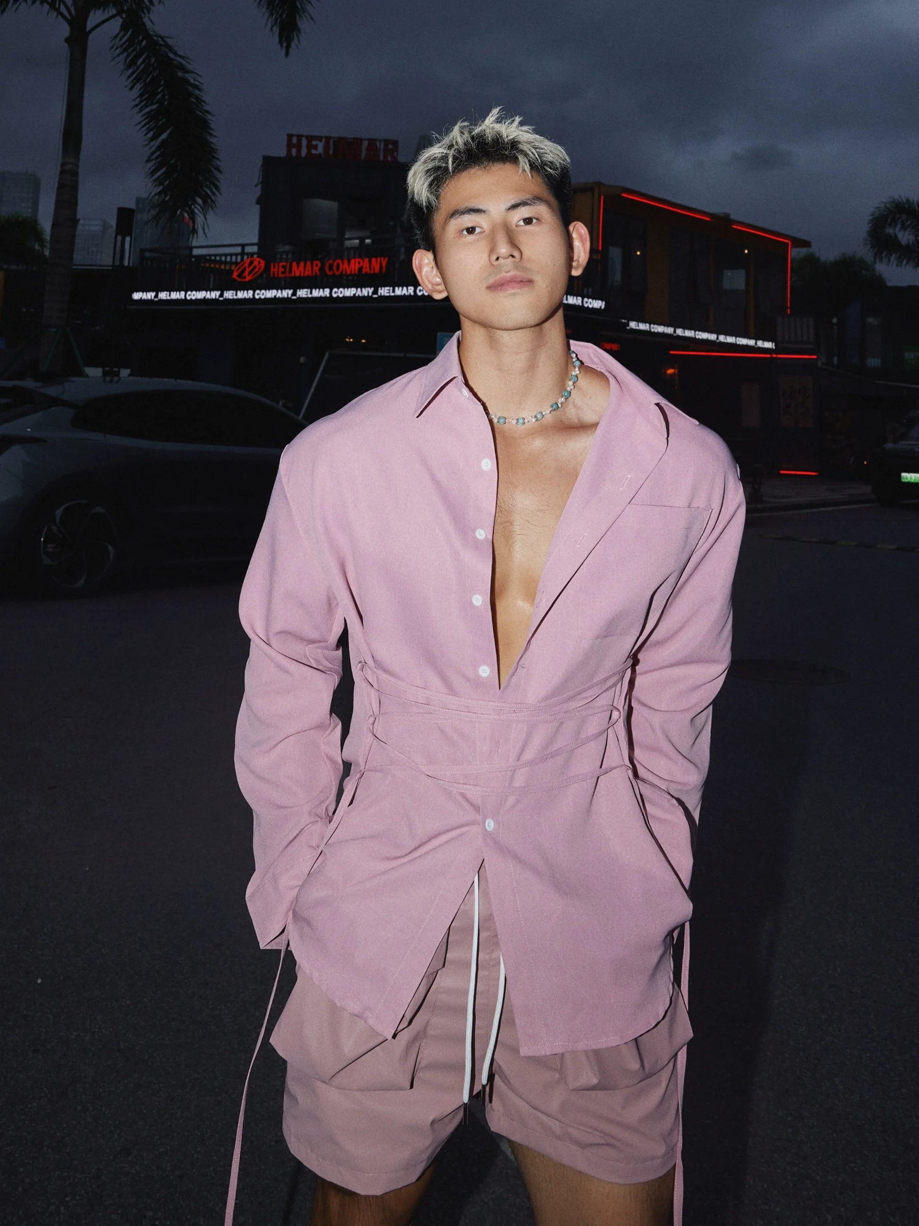 Lace-Up Corset Shirt