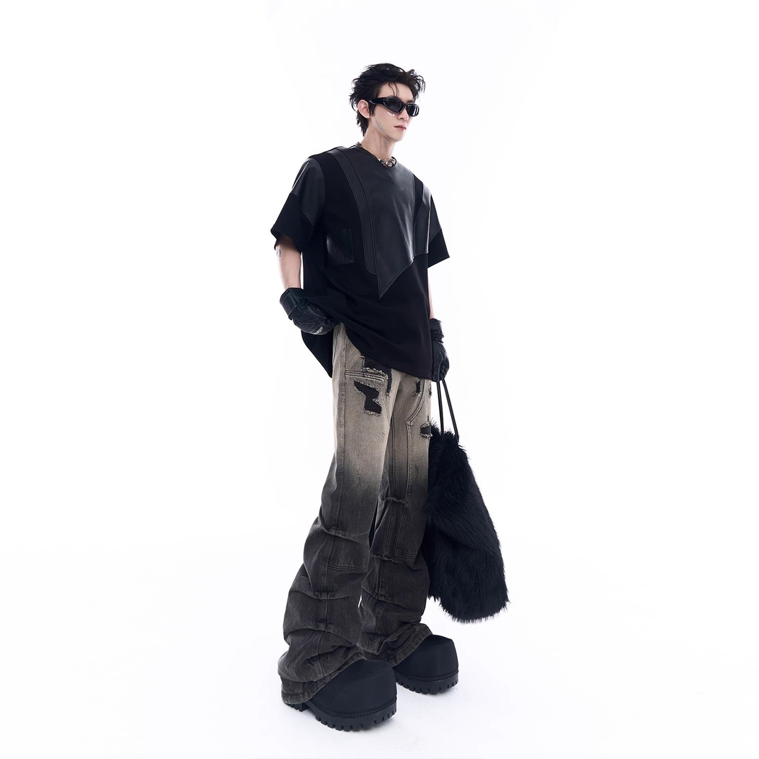 Stacked Gradient Jeans