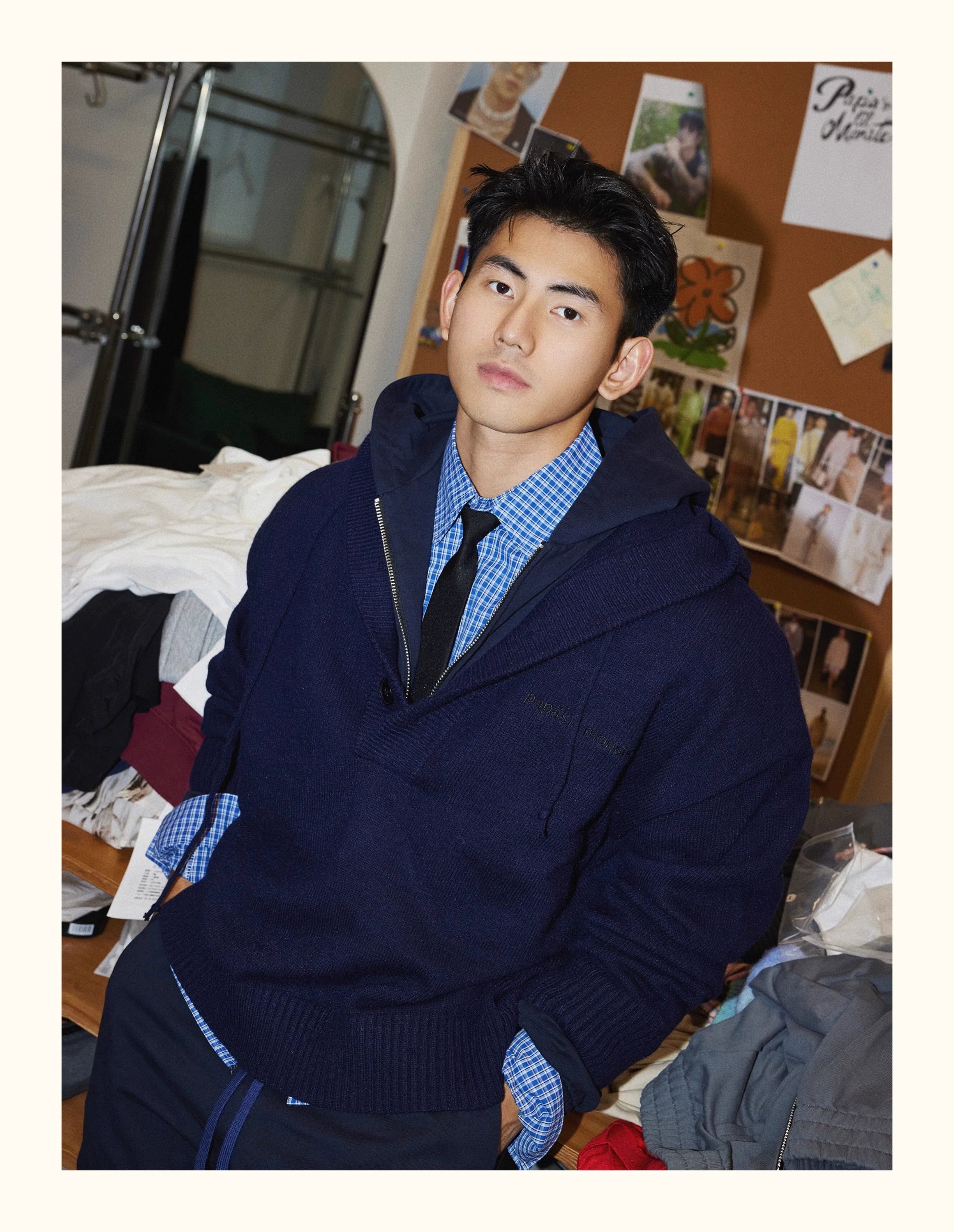 Vintage Blue Fine Check Shirt