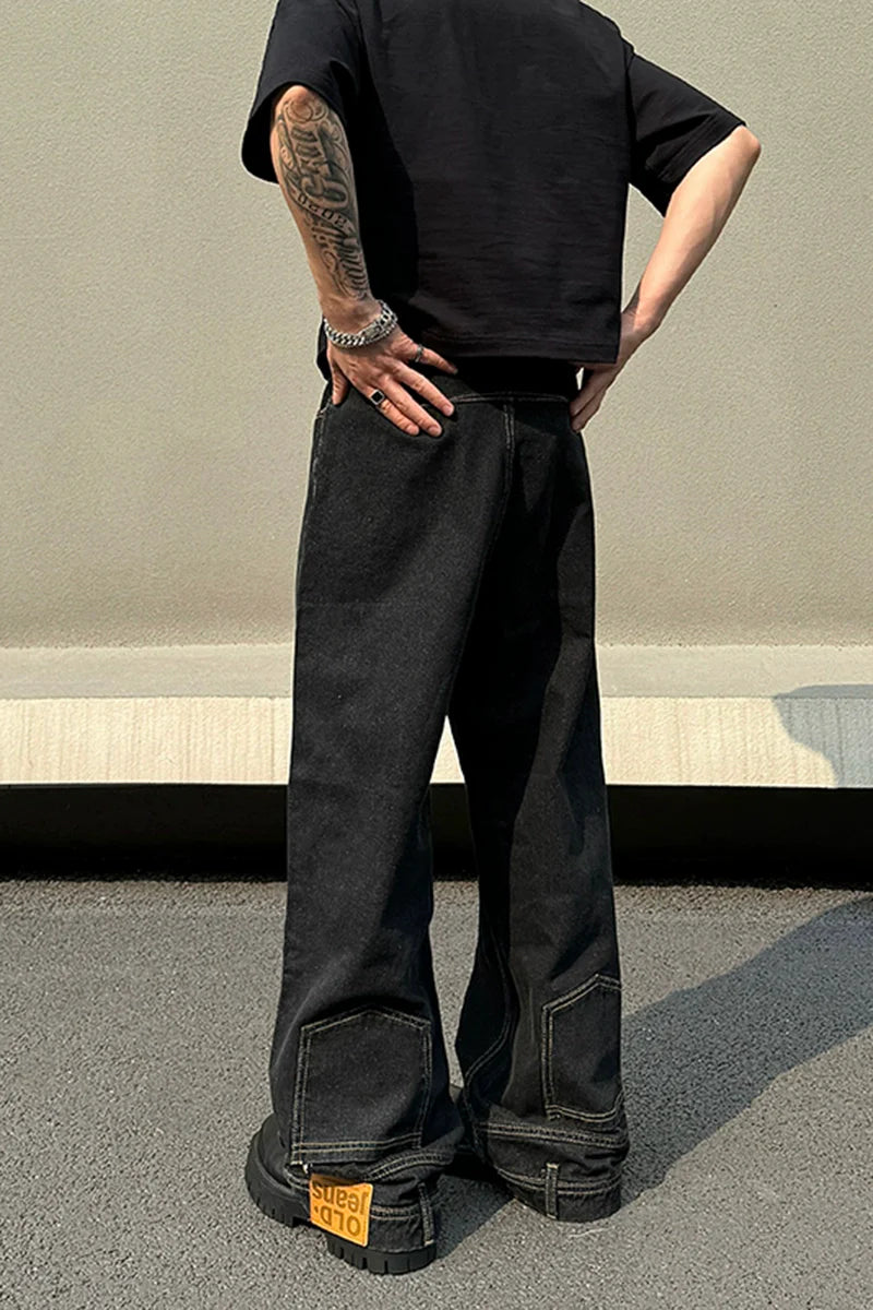 Old Jeans Block Pocket Denim Shorts