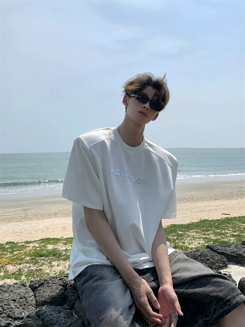 오버사이즈 로고 티셔츠