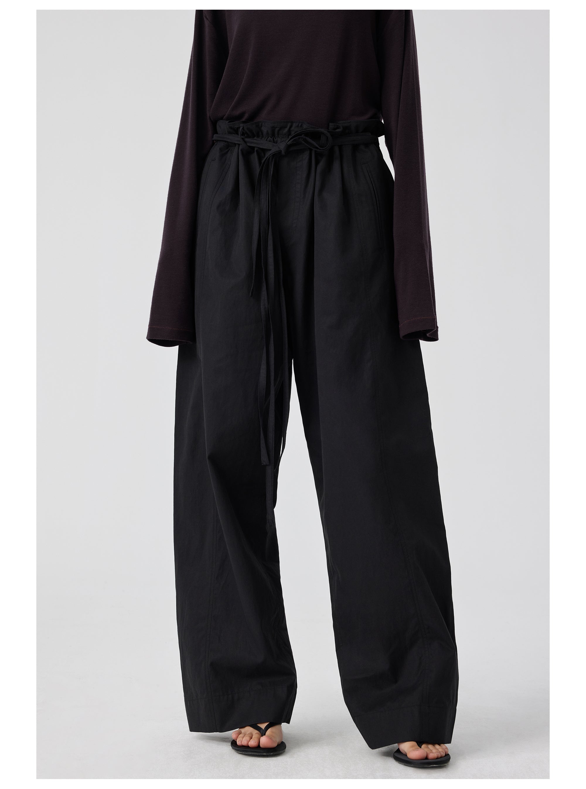Six-Pocket Pleated Kendo Pants