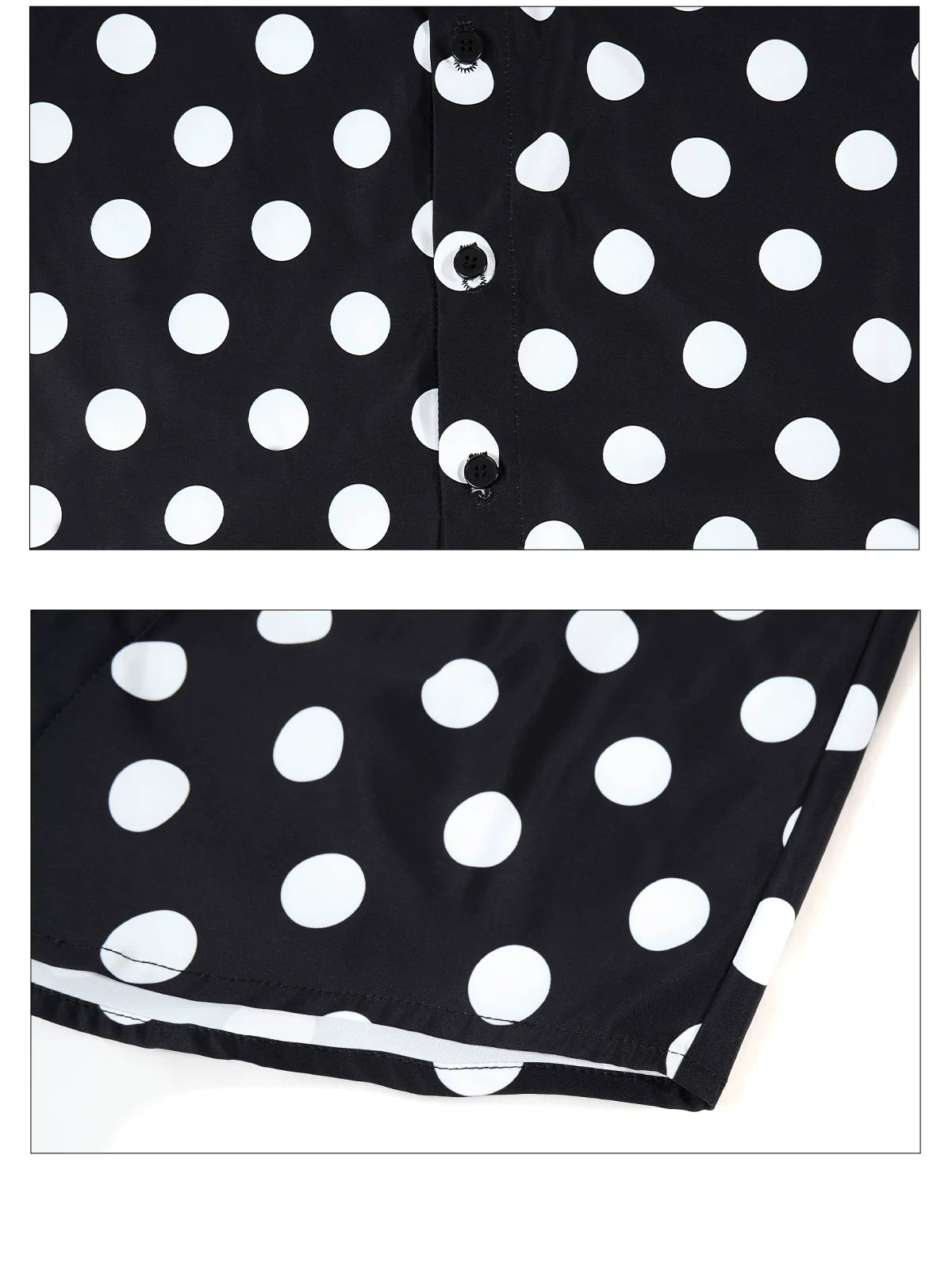 Polka Dot Track Stripe Shirt