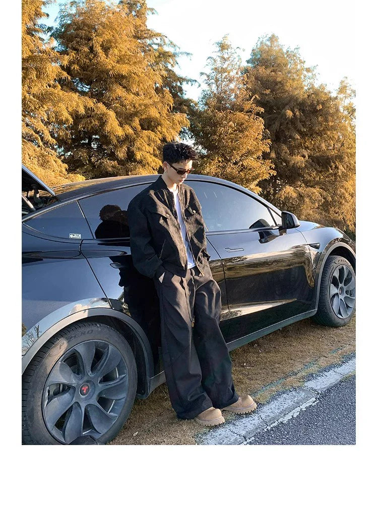 레트로 봄버 재킷