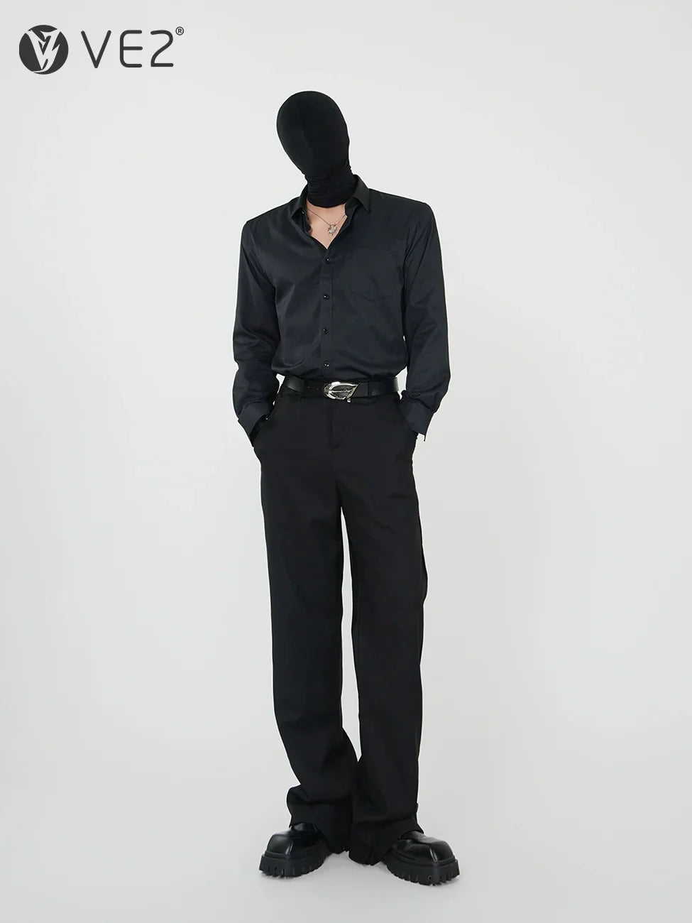 Midnight Luxe Satin Shirt